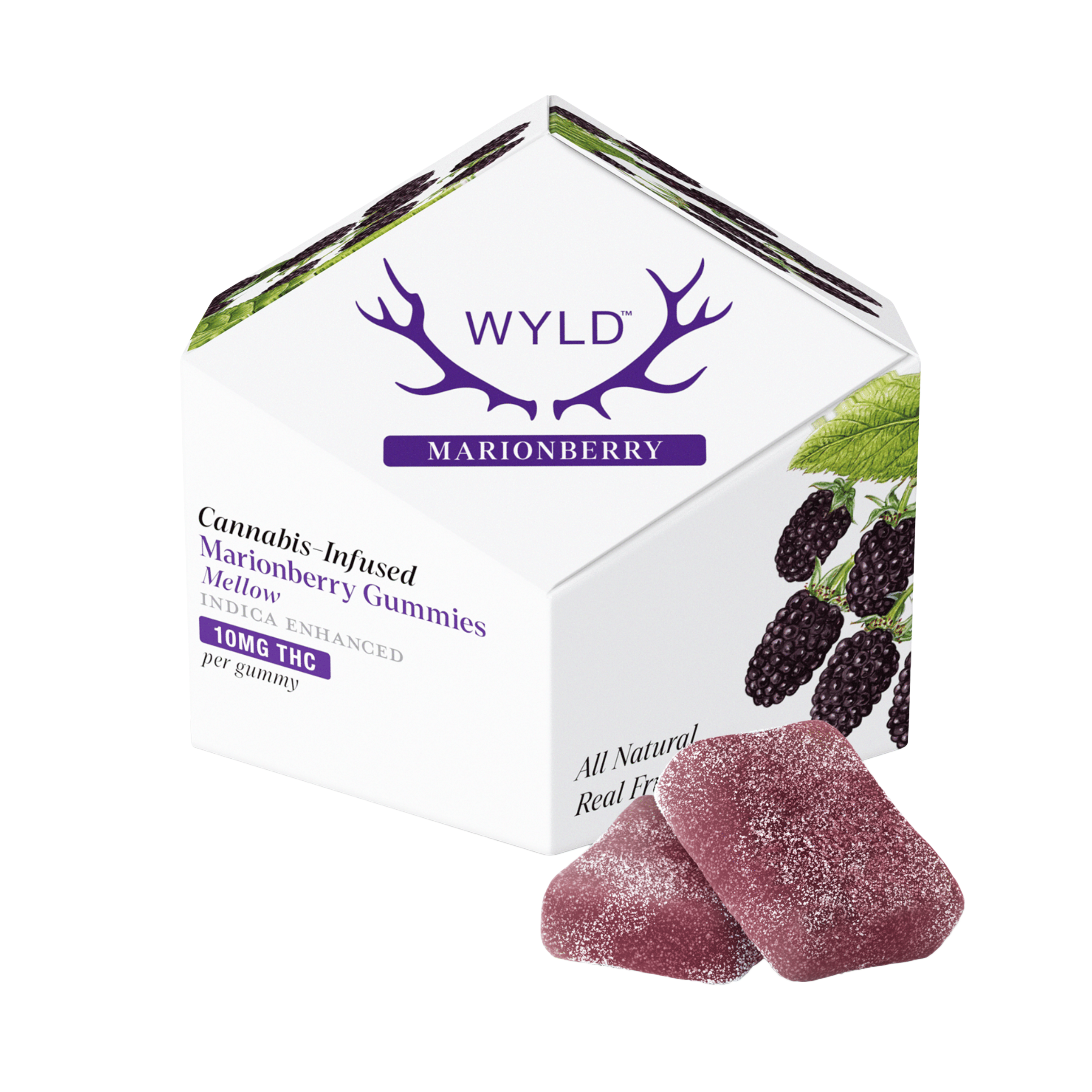 Indica Marionberry Gummies - 100mg - WYLD -  - $15 - Edibles