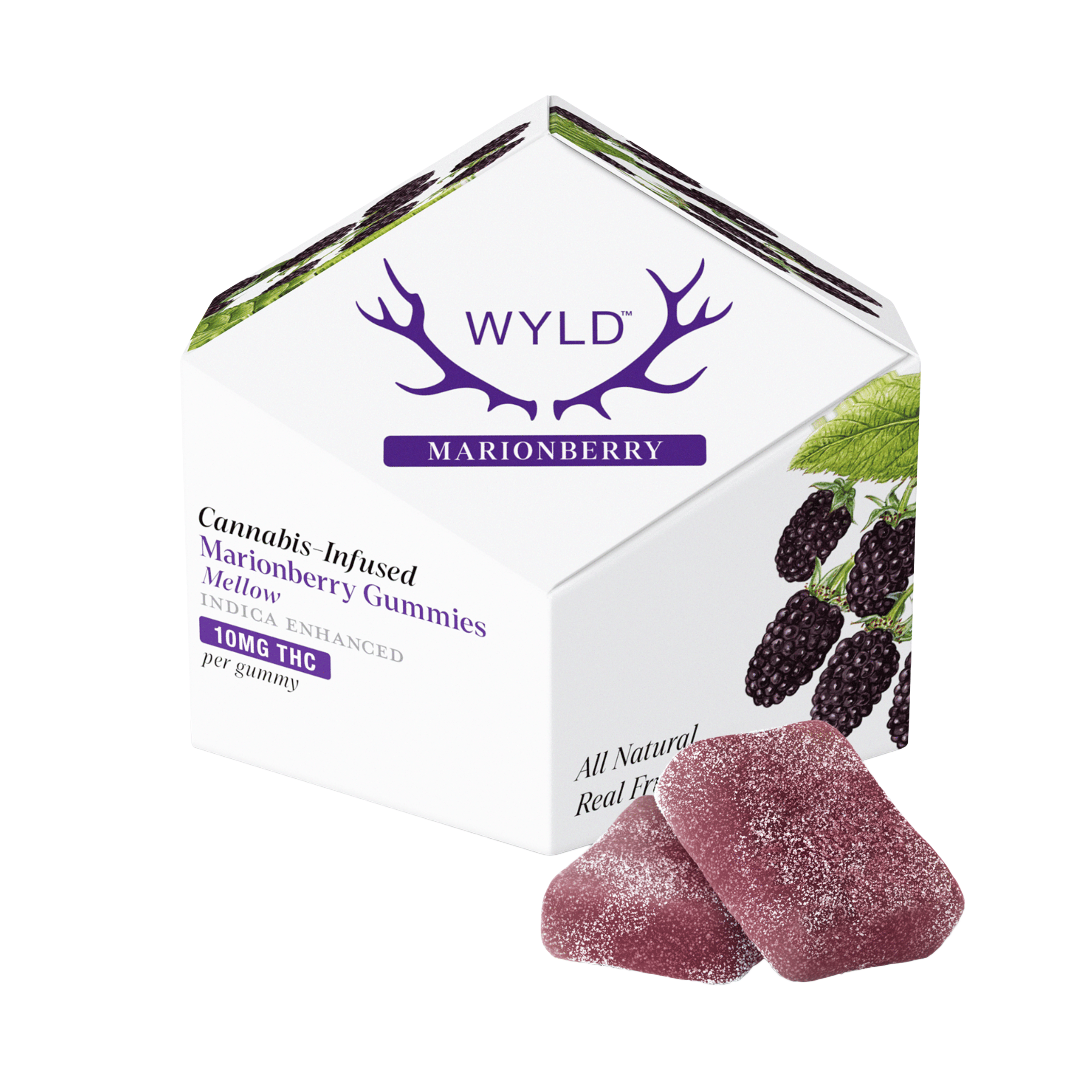 Indica Marionberry Gummies - 100mg - WYLD - - $15 - Edibles