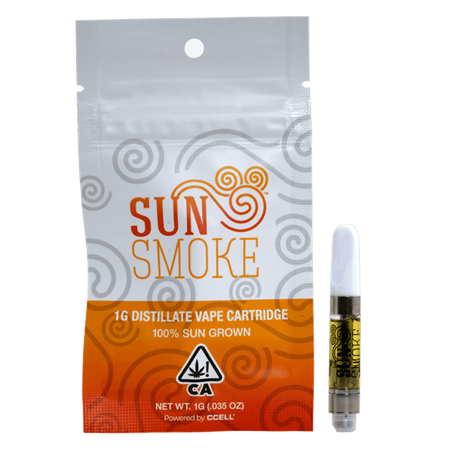 Sun Smoke Distillate Vape Cartridge - White Chocolate Boysenberry (1g Hybrid) *NEXT DAY DELIVERY ONLY*