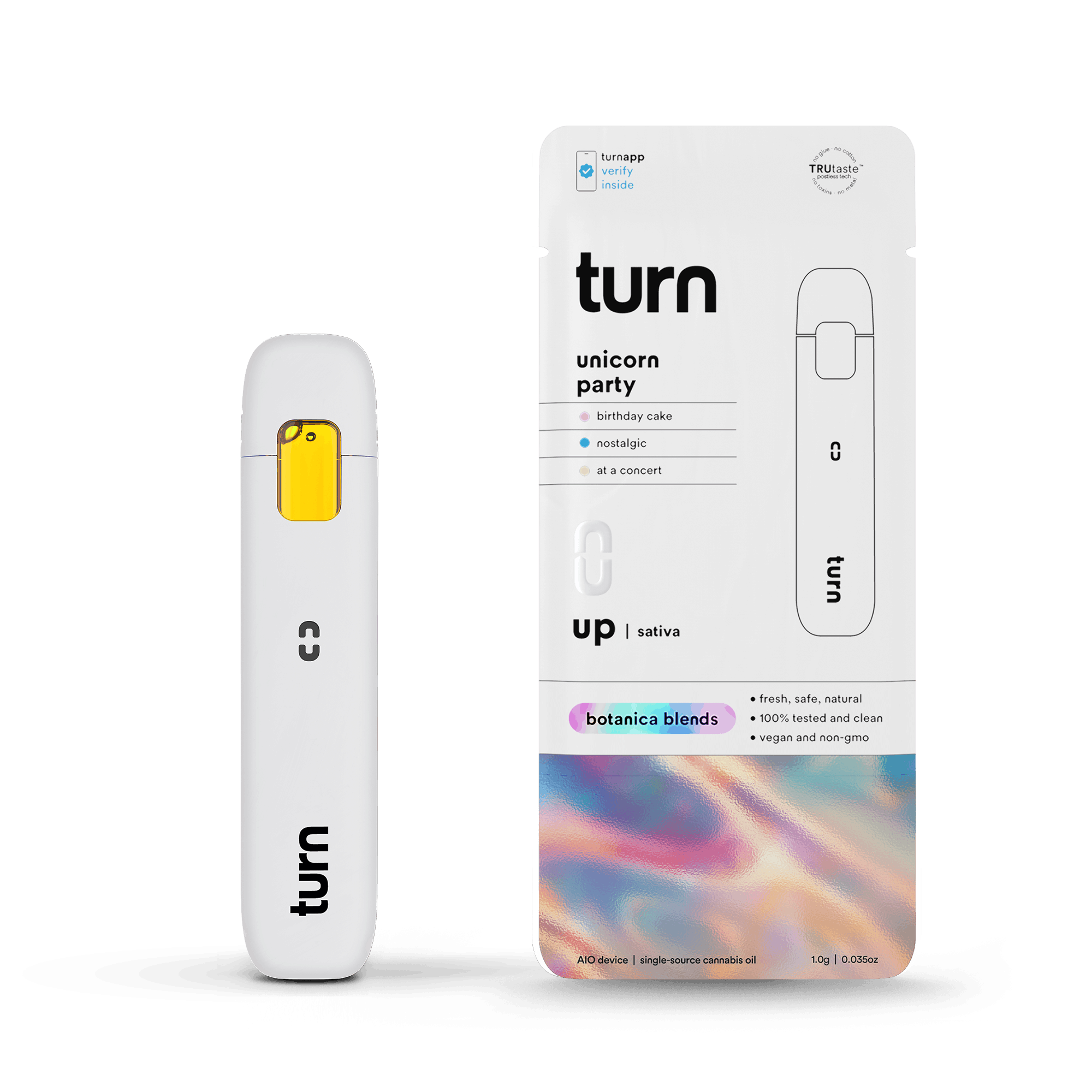 Turn - Unicorn Party - Botanical Blend Disposable - 1g - Turn - Unicorn Party - $26.99 - Disposable Vapes
