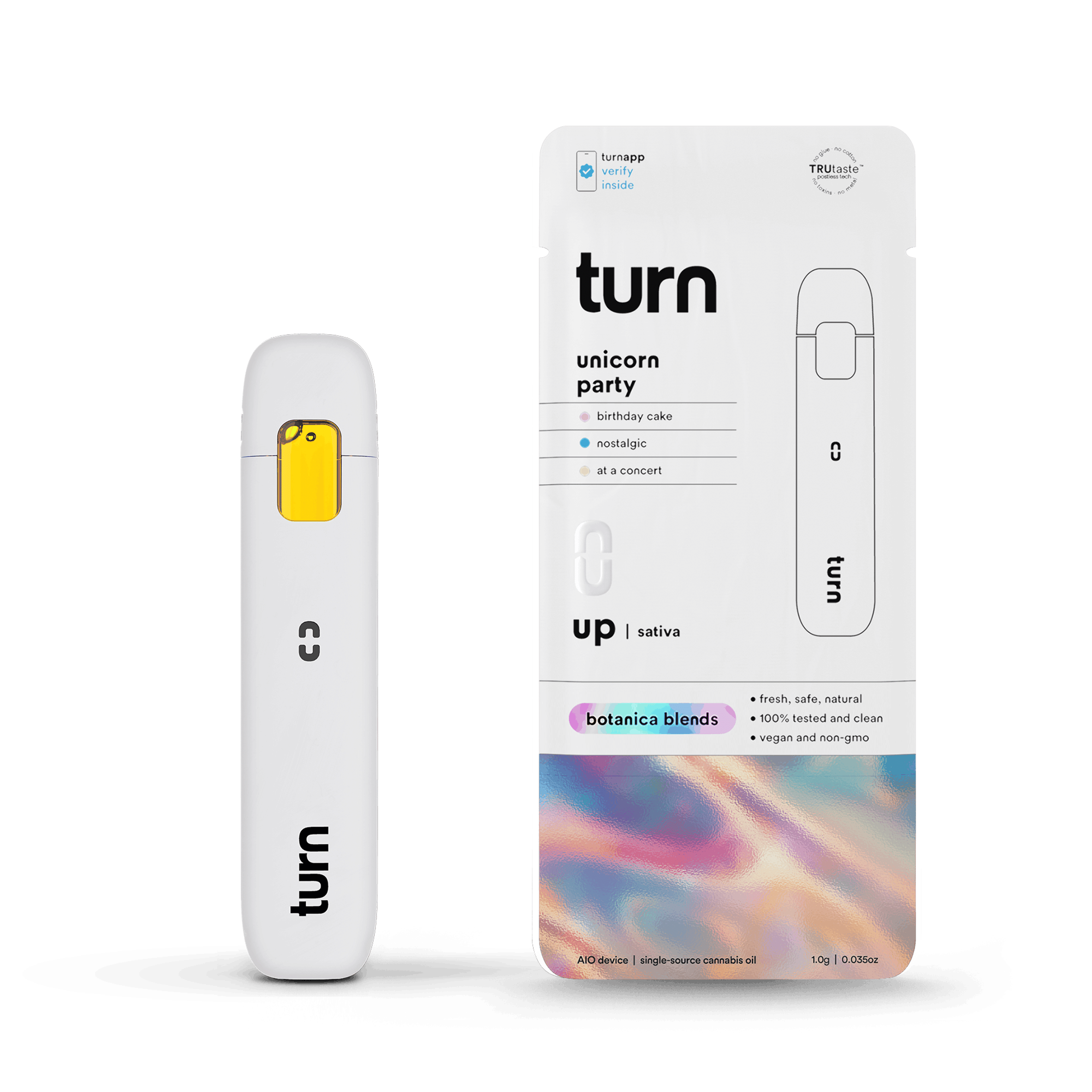 Turn - Unicorn Party - Botanical Blend Disposable - 1g - Turn - Unicorn Party - $26.99 - Disposable Vapes