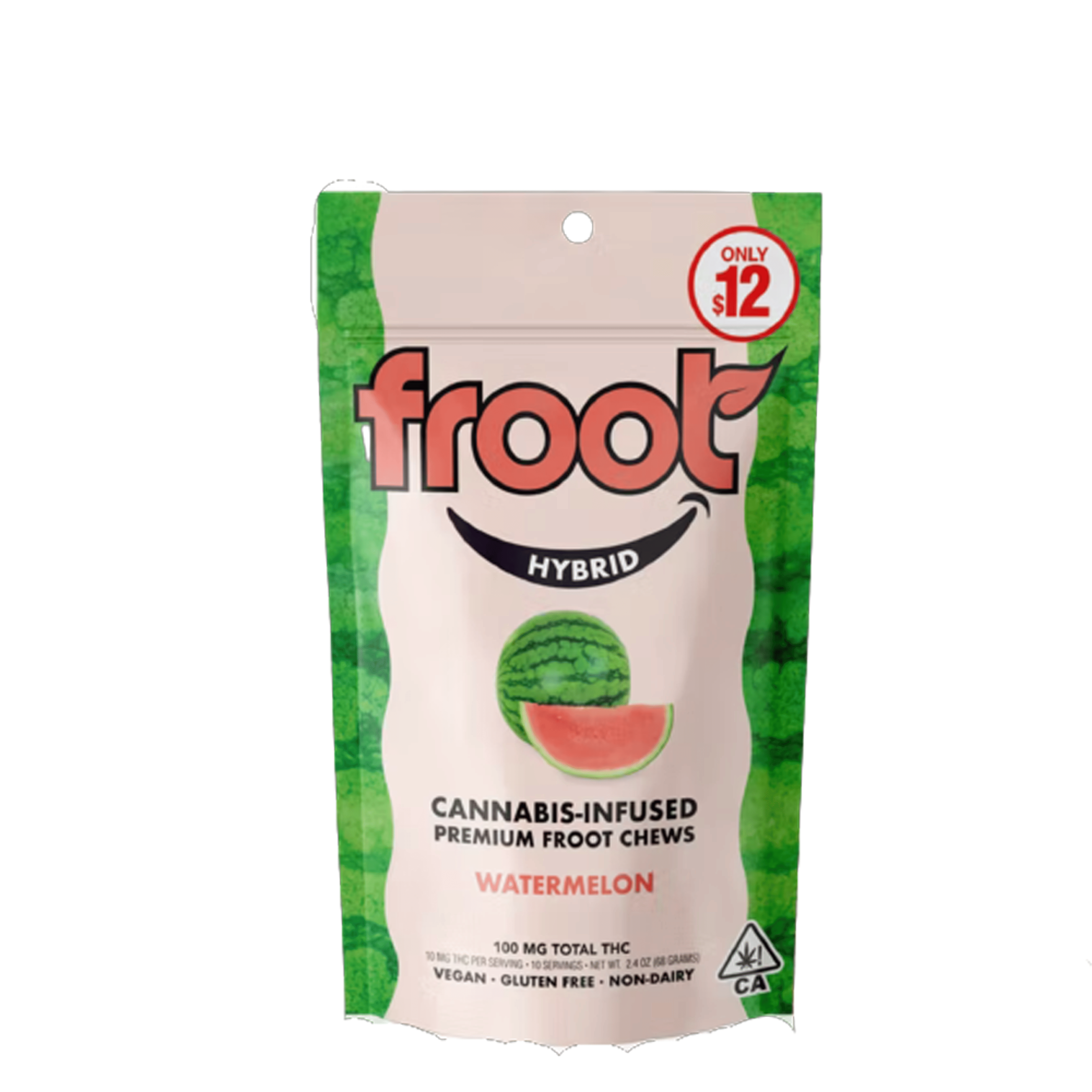 Watermelon Chews (100Mg) (10Pk) - Froot - null - $12 - Edible