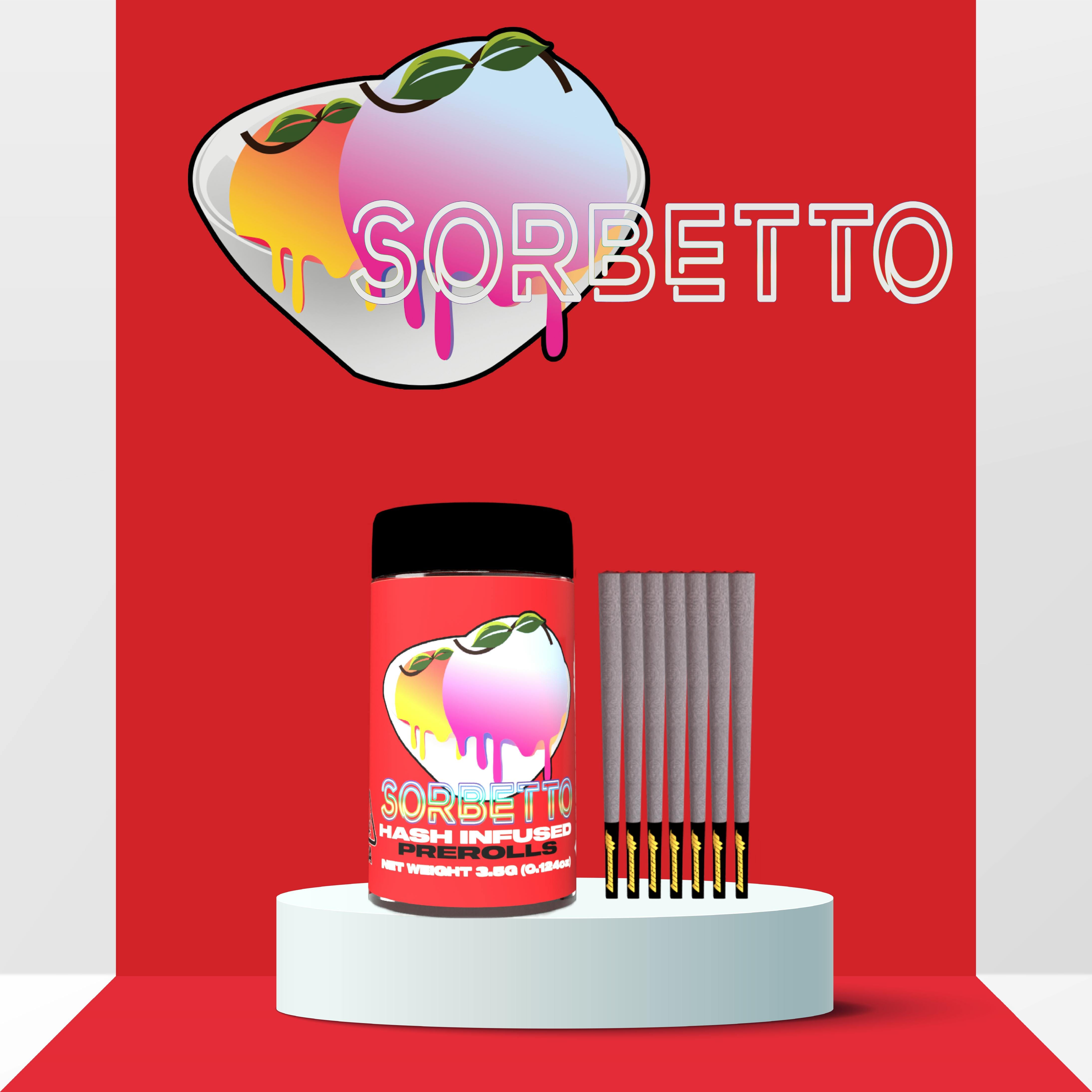 Sorbetto - Hash Infused - Pre-Rolls - Biscotti - 3.5g (7-Pack) - $29.99 - Infused Pre-Rolls