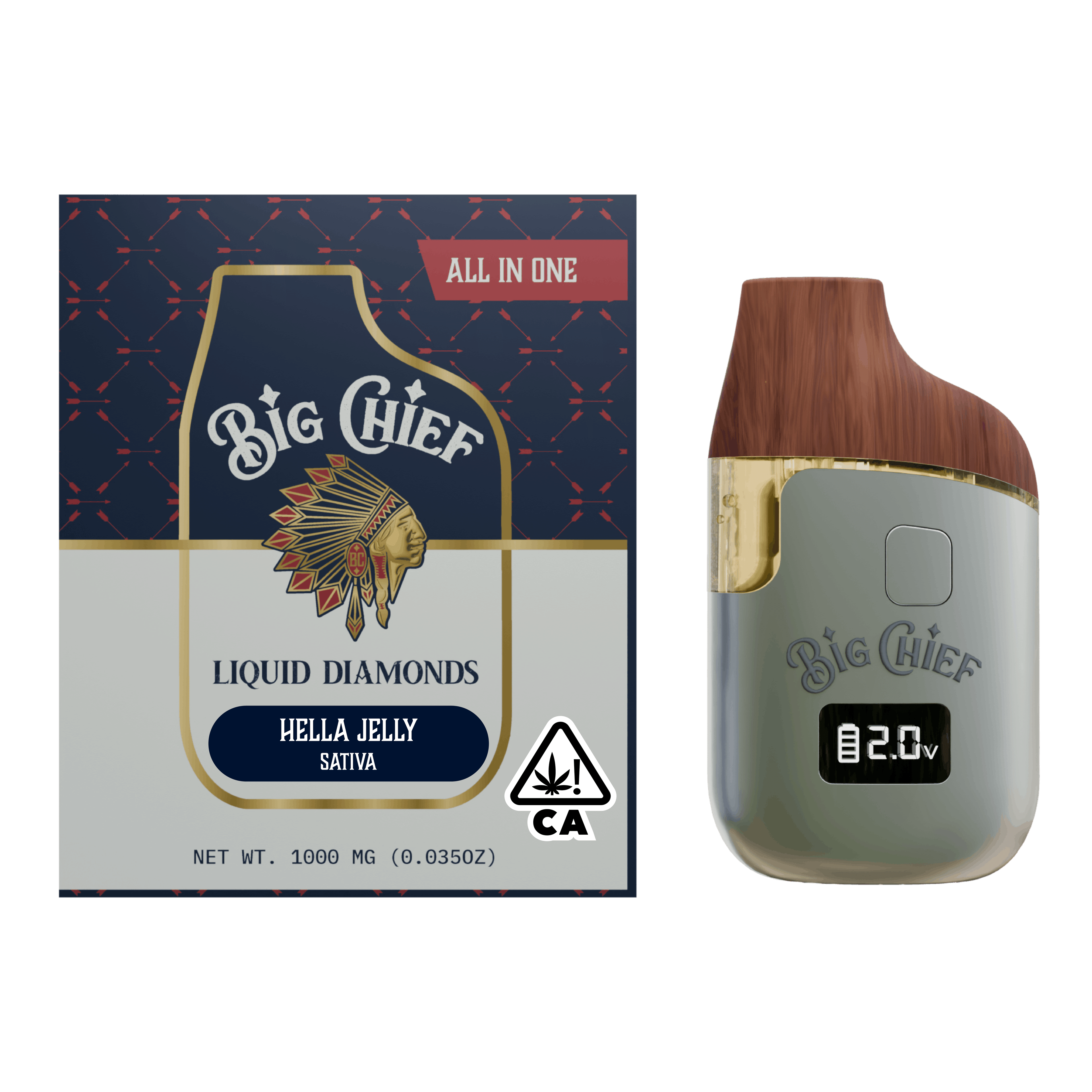 HELLA JELLY LD 1G AIO - Big Chief - - $27.50 - Disposable Vapes