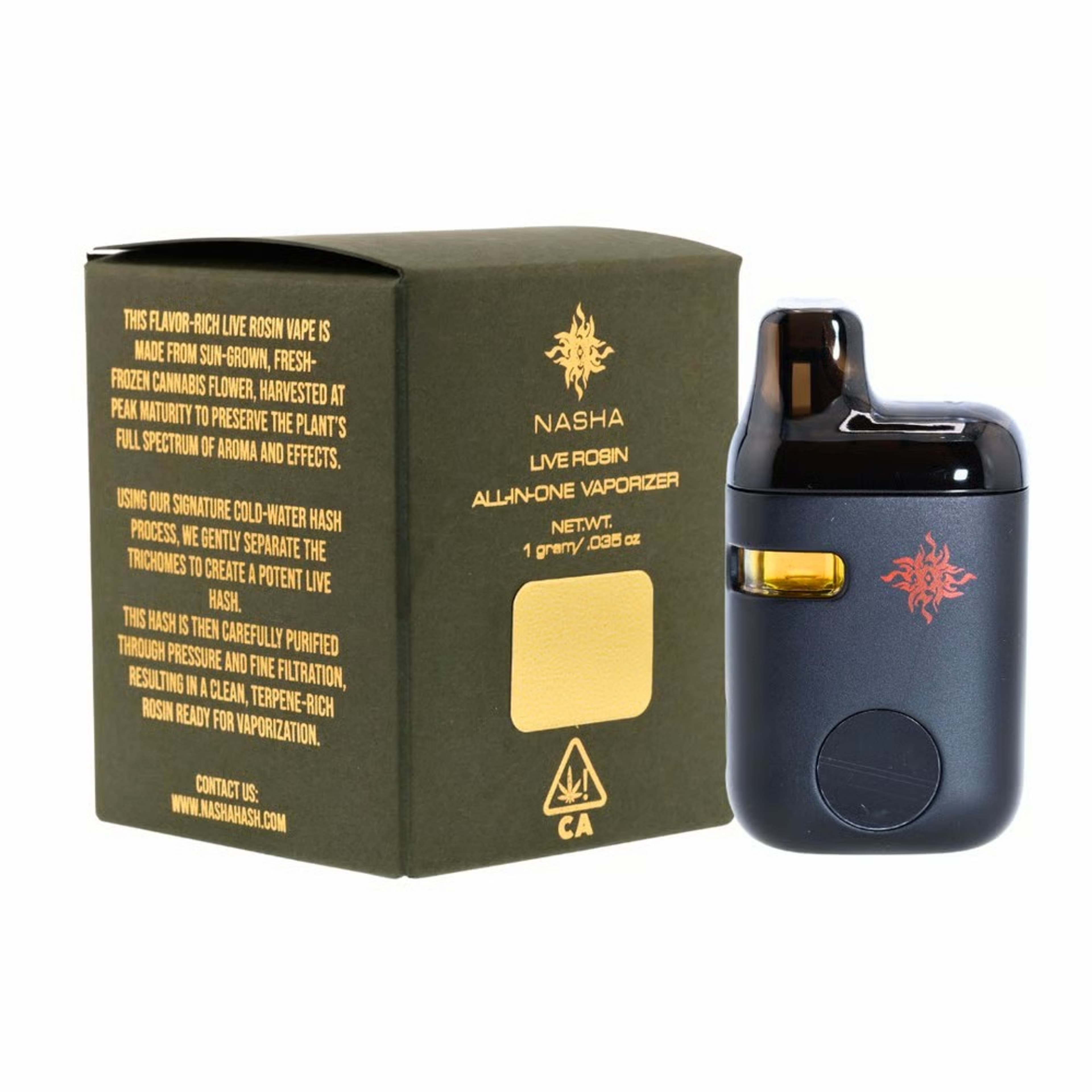 Nigerian Haze WAK (S) Live Rosin All-In-One Vape - 1g - Nasha - - $55 - Disposables