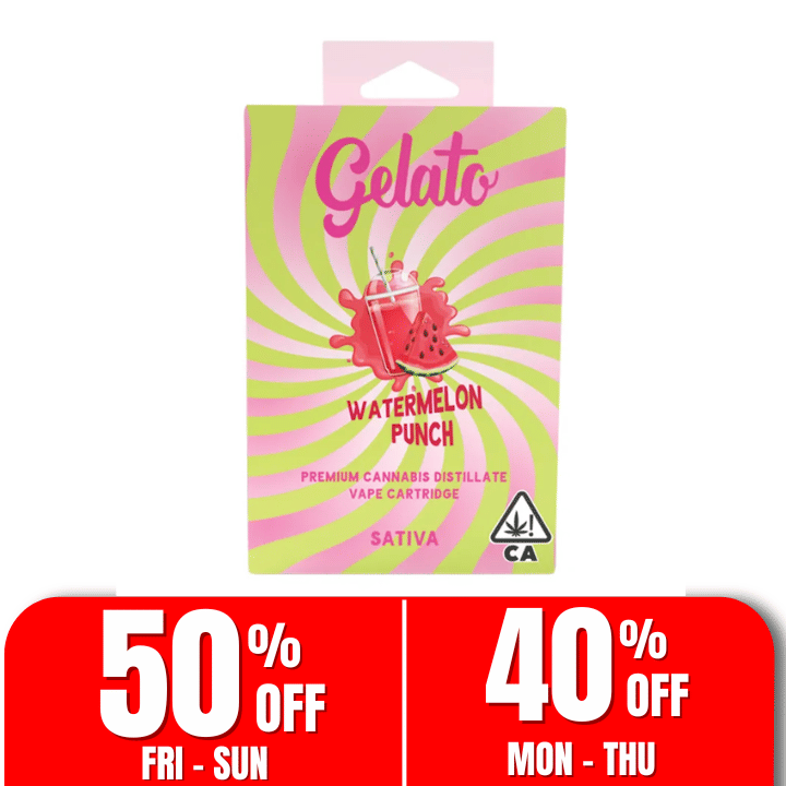 Gelato Flavor | 1g - Watermelon Punch - Cartridge - Sativa - Gelato -  - $27 - Vape Carts