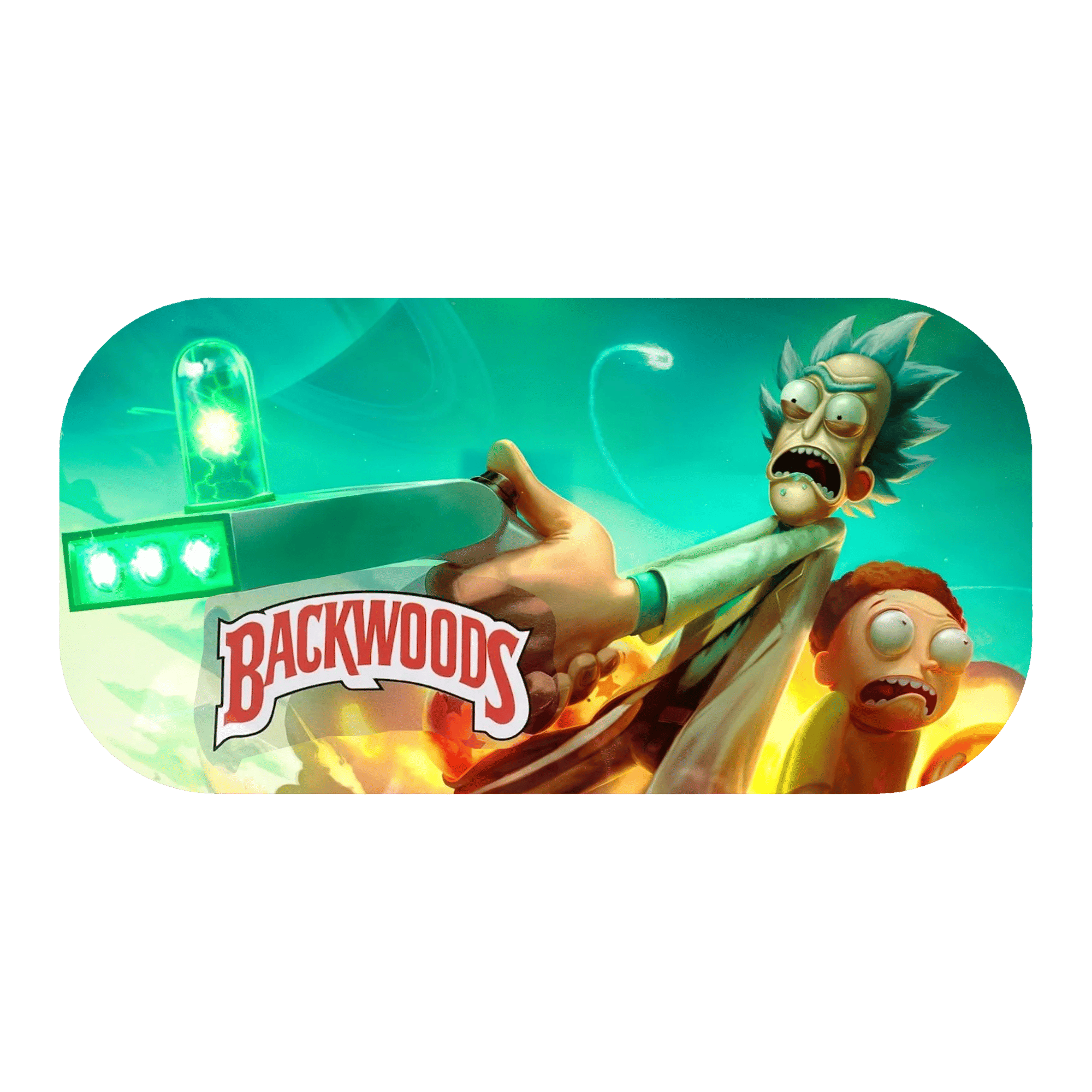 Rick and Morty Rolling Tray Cover - Portal Gun - Backwoods -  - $4.99 - Accessories