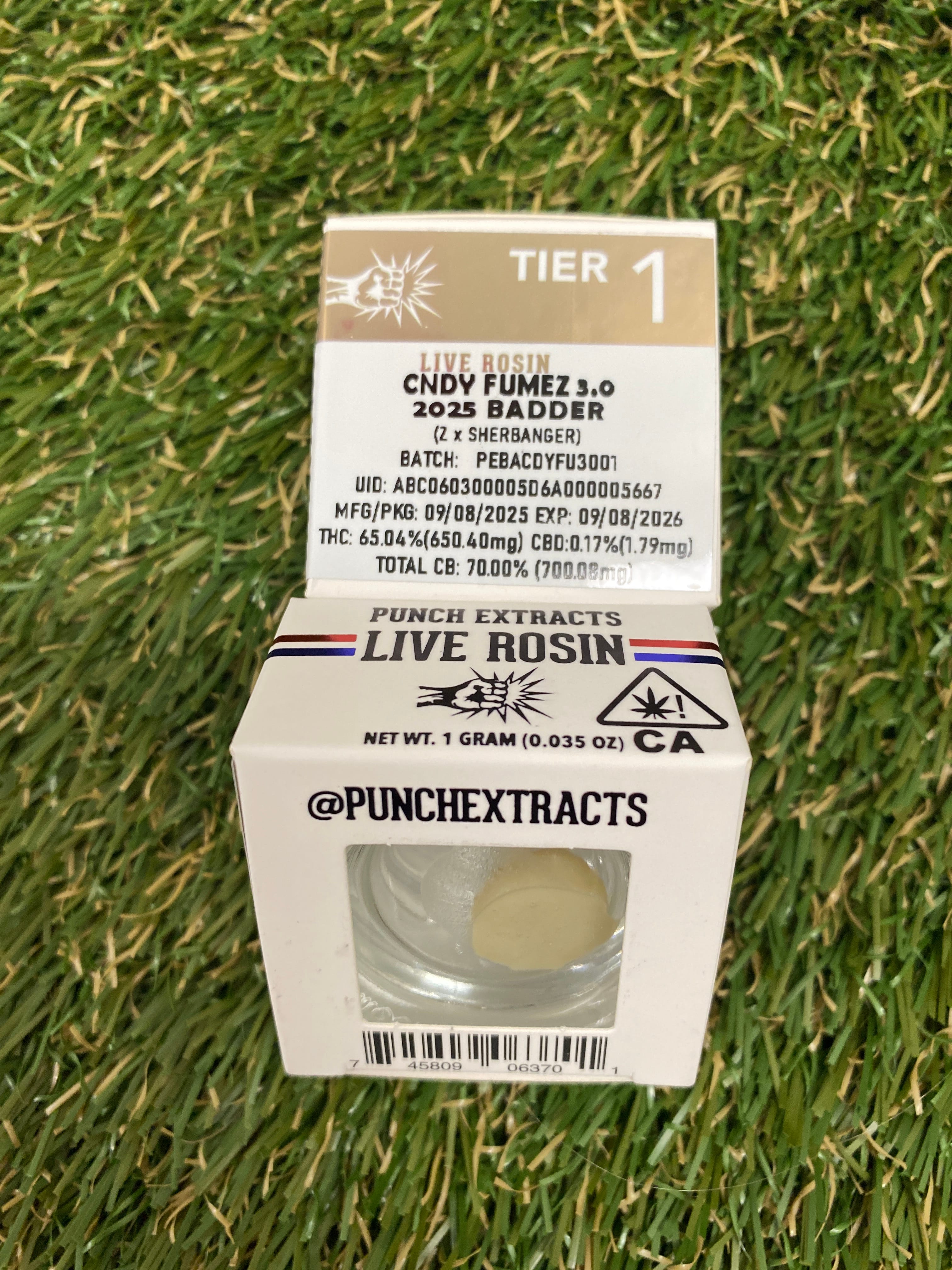 CNDY FUMEZ 3.0 1G ROSIN - Punch -  - $58 - Extract (weight - each)
