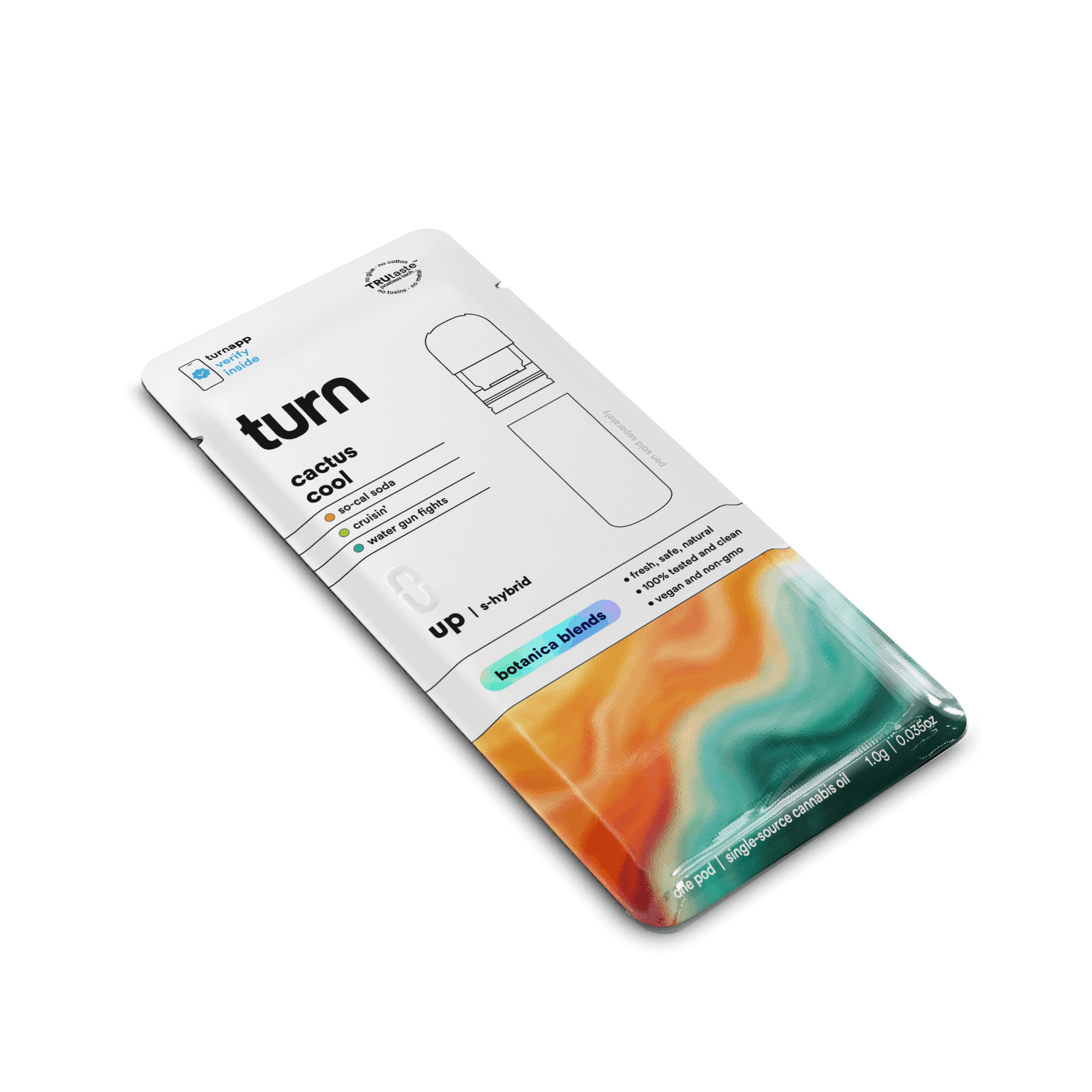 1.0g POD | cactus cool | botanica blends | up | - Turn -  - $35 - Vape Pens