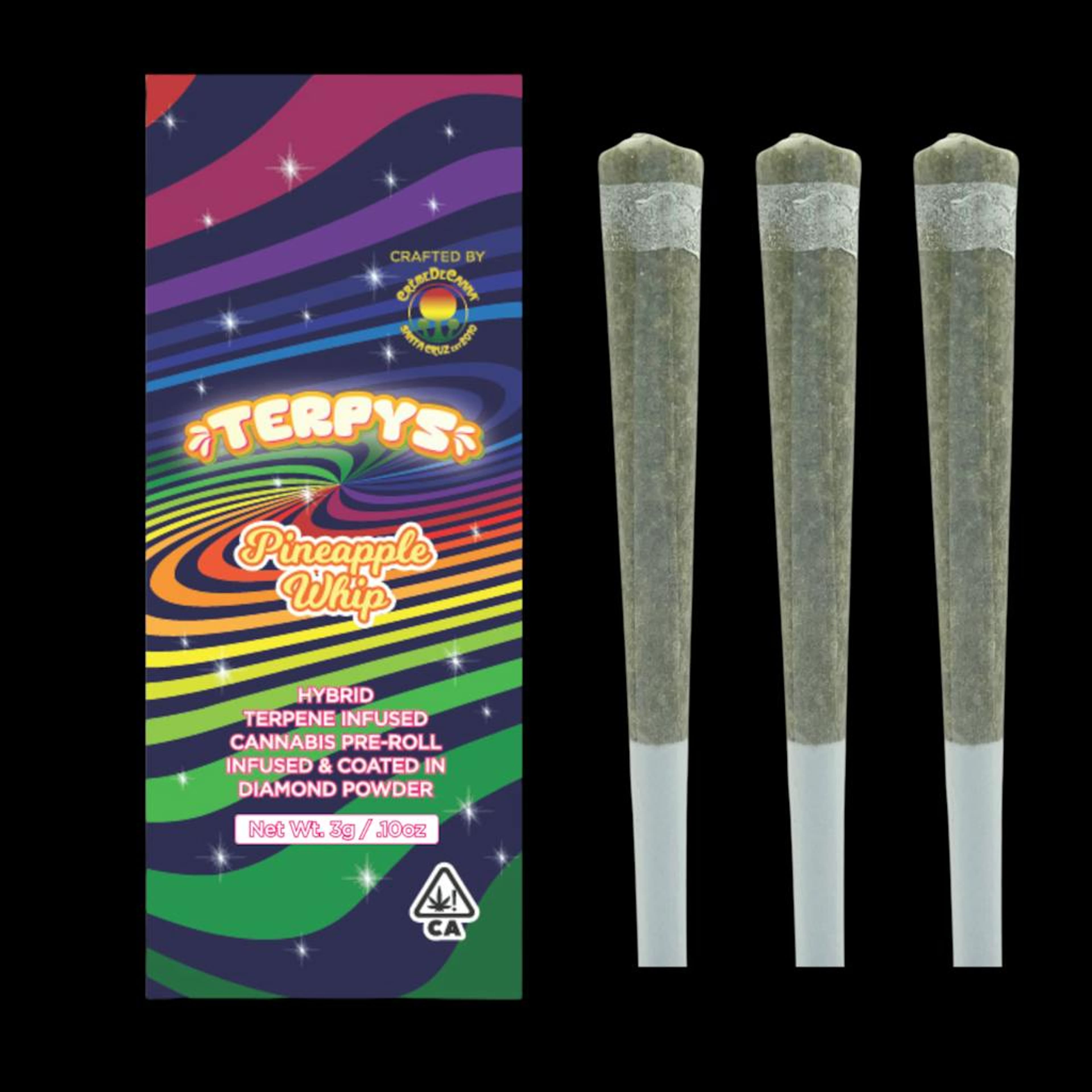 ***Pineapple Whip - 1g Infused Prerolls(3pk) - Creme De Canna - PR Pack - Hybrid - $24 - Infused Preroll Pack