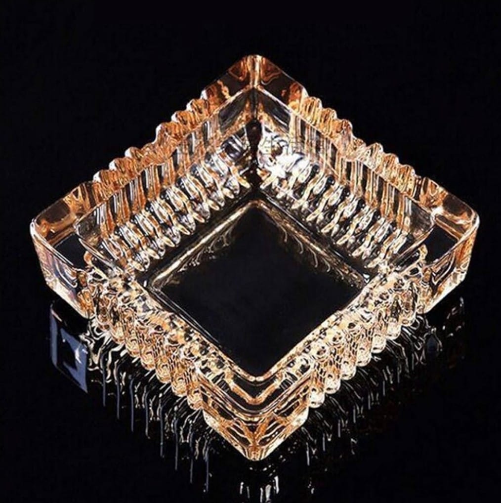 $16.48 Square / Round Glass Ashtray - Accessories -  - $15 - Accessories