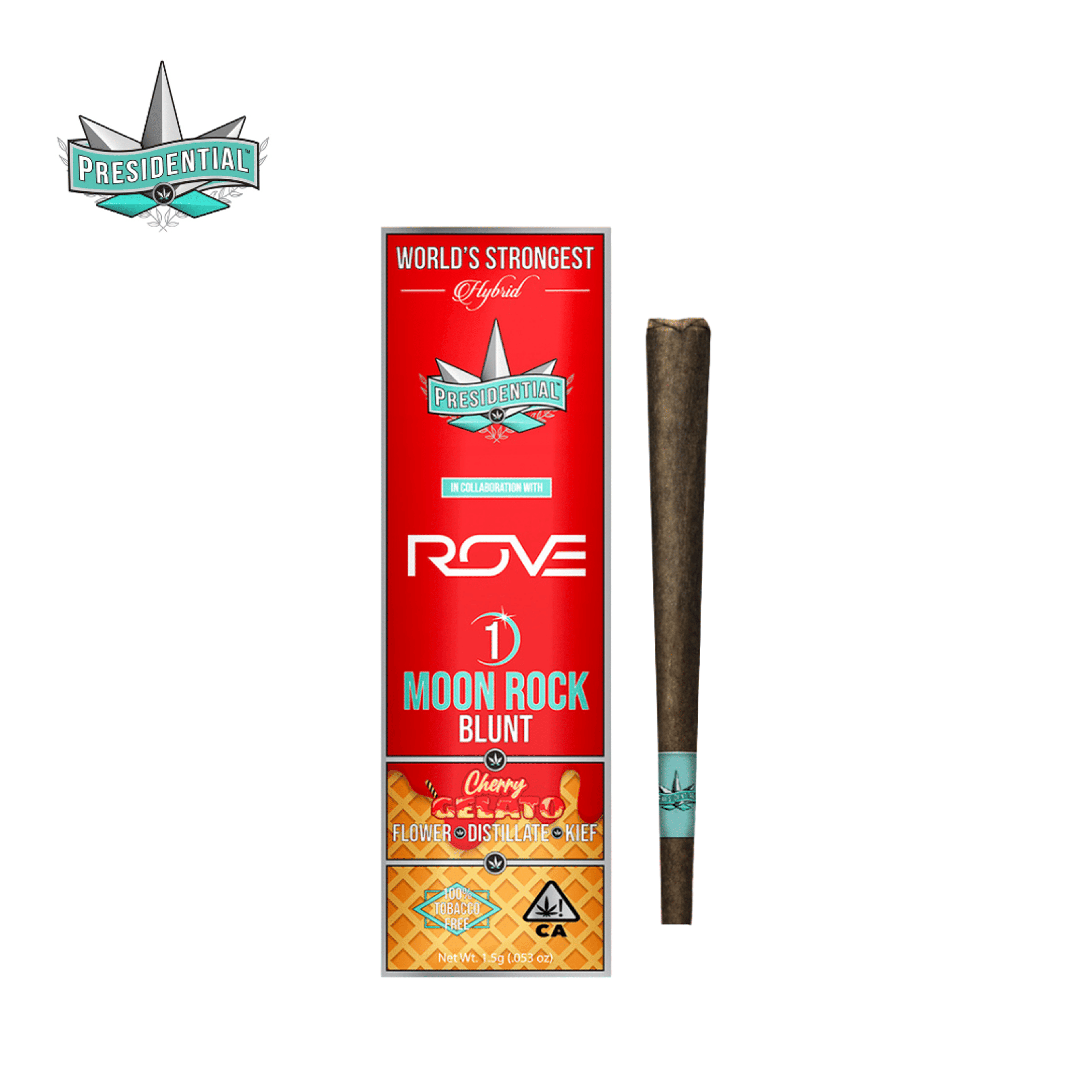 Presidential - Cherry Gelato - Moon Rock Blunt - 1.5g - Presidential - CG - Infused Blunt - 1.5g - $17.99 - Blunts / Hash Holes