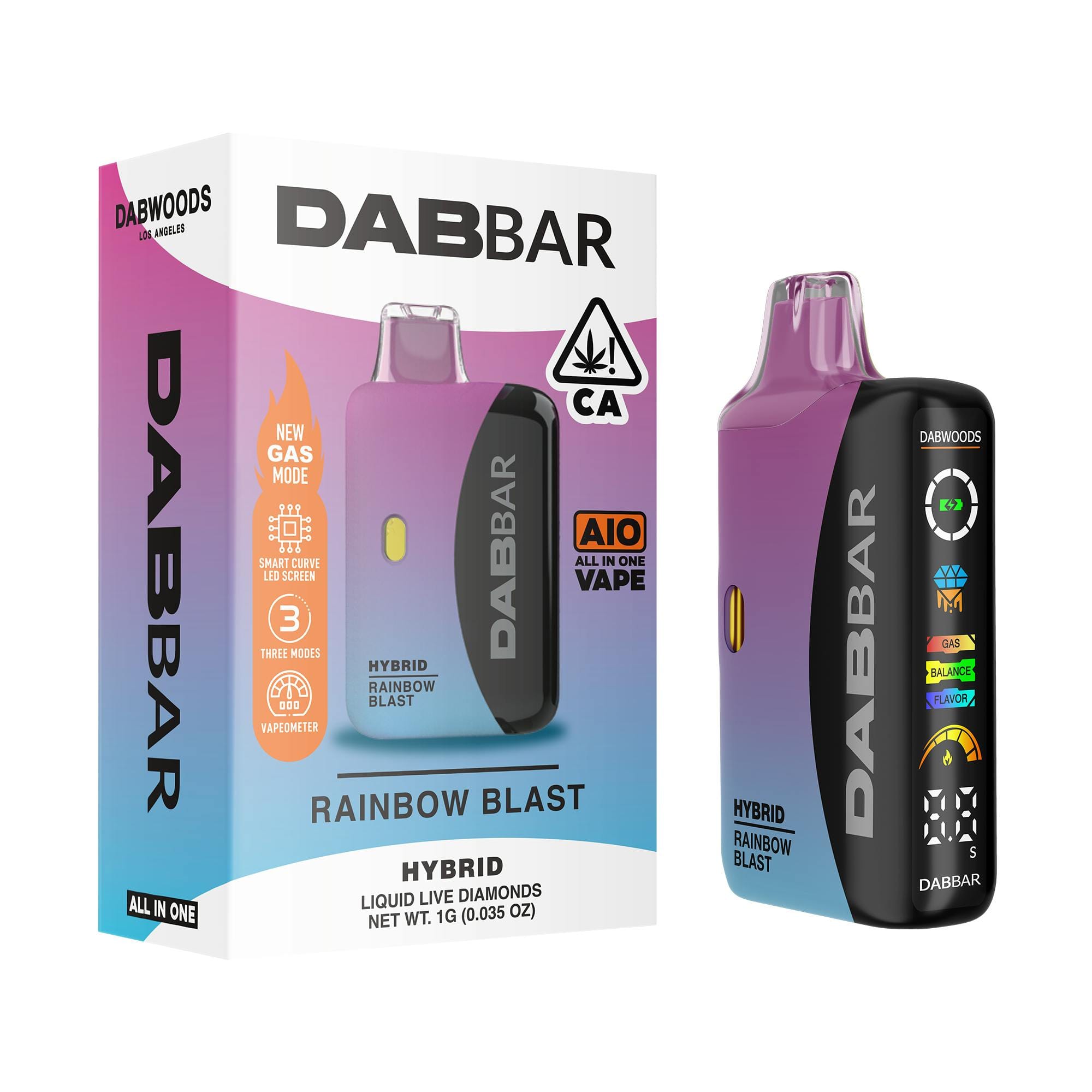 Rainbow Blast 3.0 LIQUID DIAMOND 1G RAINBOW BLAST - Dabwoods -  - $36 - Vapes