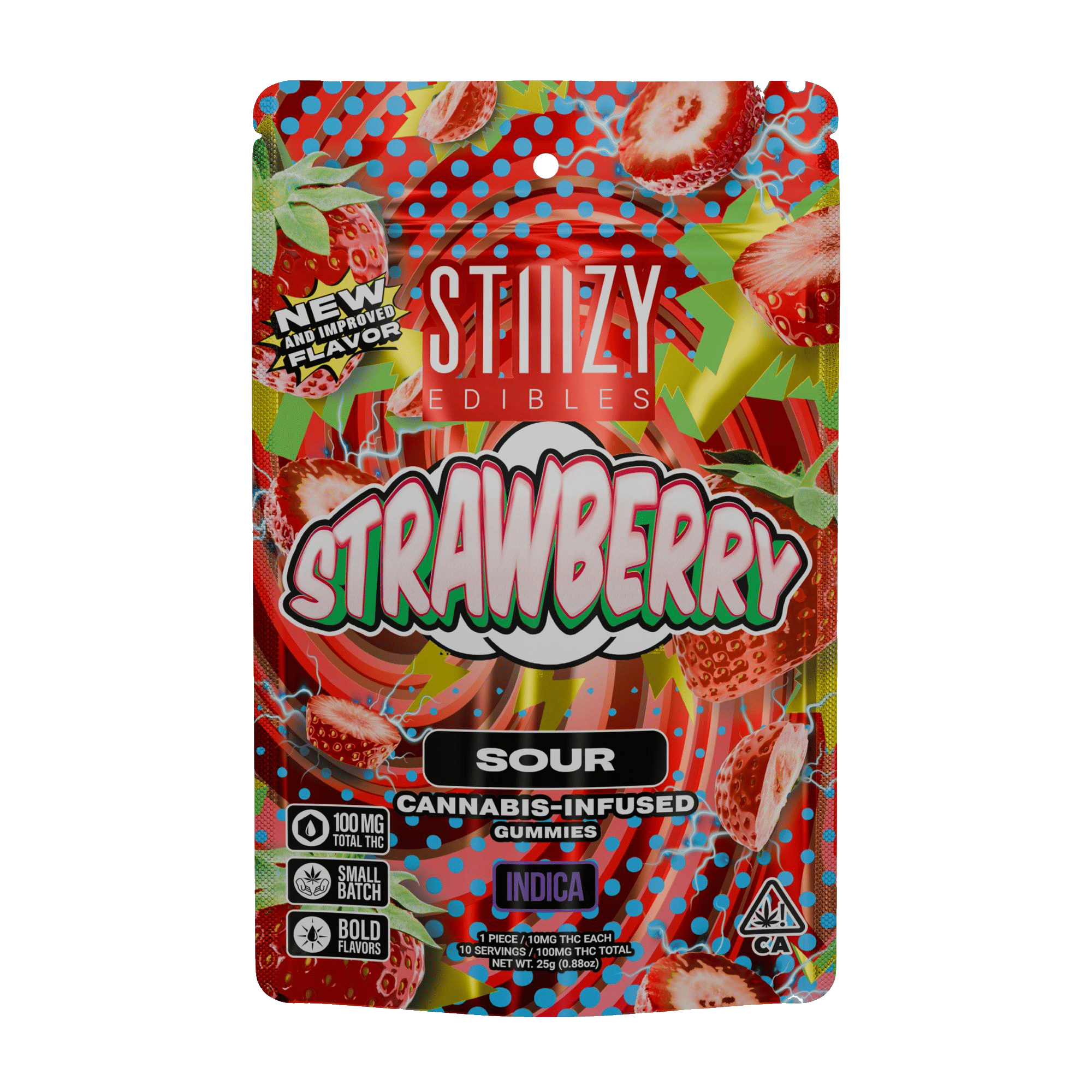 Sour Strawberry - Gummies - STIIIZY - 10 Gummies - $13.99 - Edibles