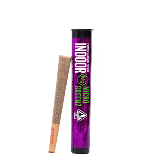 Micro Greenz 1g Infused Preroll - Gush Mintz x Cherry Gelato (H)