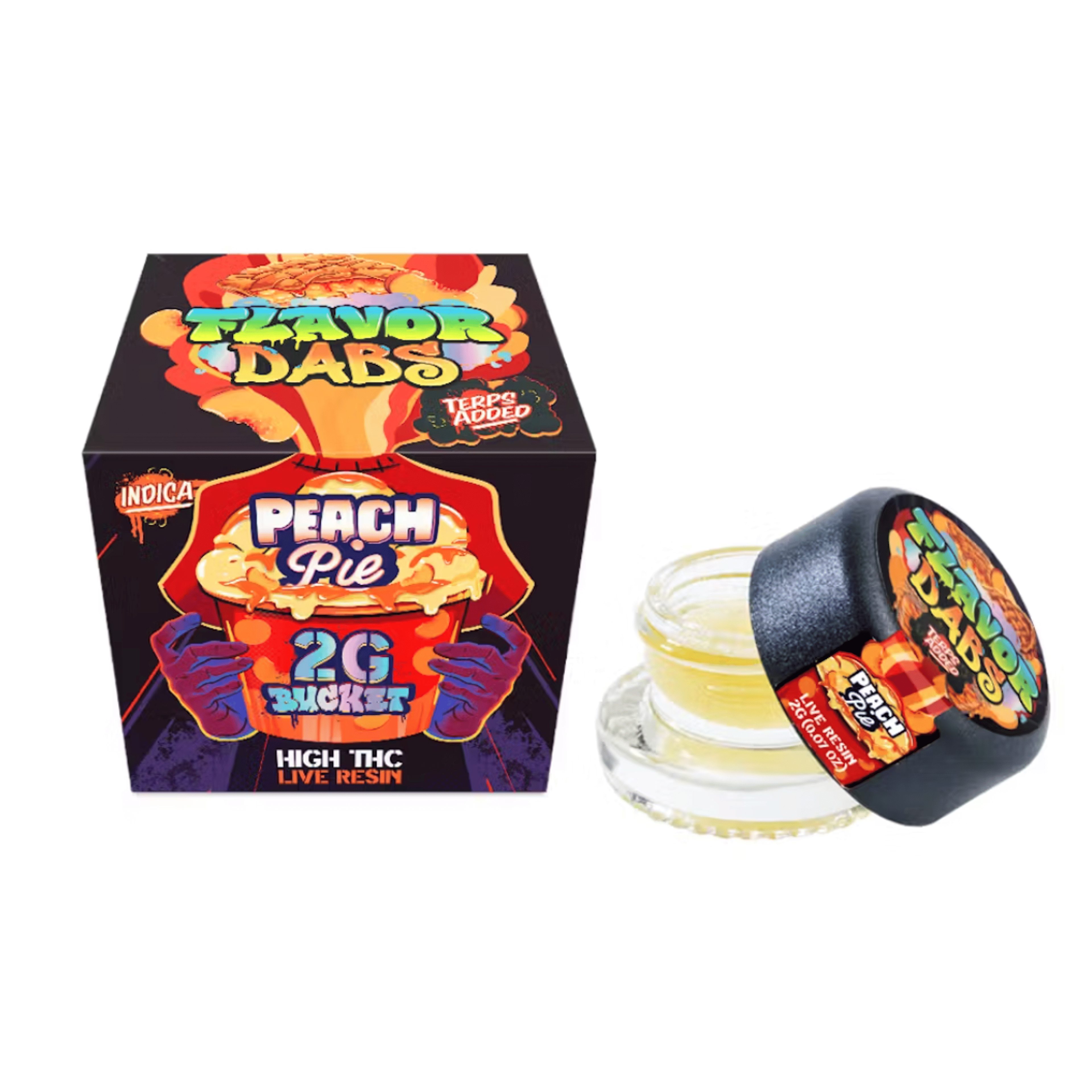 Peach Pie Dabs - 2g Live Resin - Loud+Clear - 2g Indica Live Resin - $40 - Concentrates