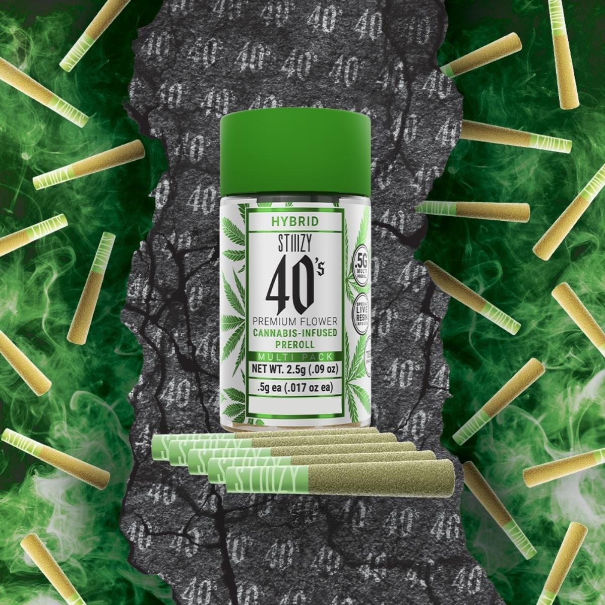 Magic Melon | 40's Pre Rolls (5-Pack) [2.5g] - STIIIZY -  - $32 - Pre-Rolls