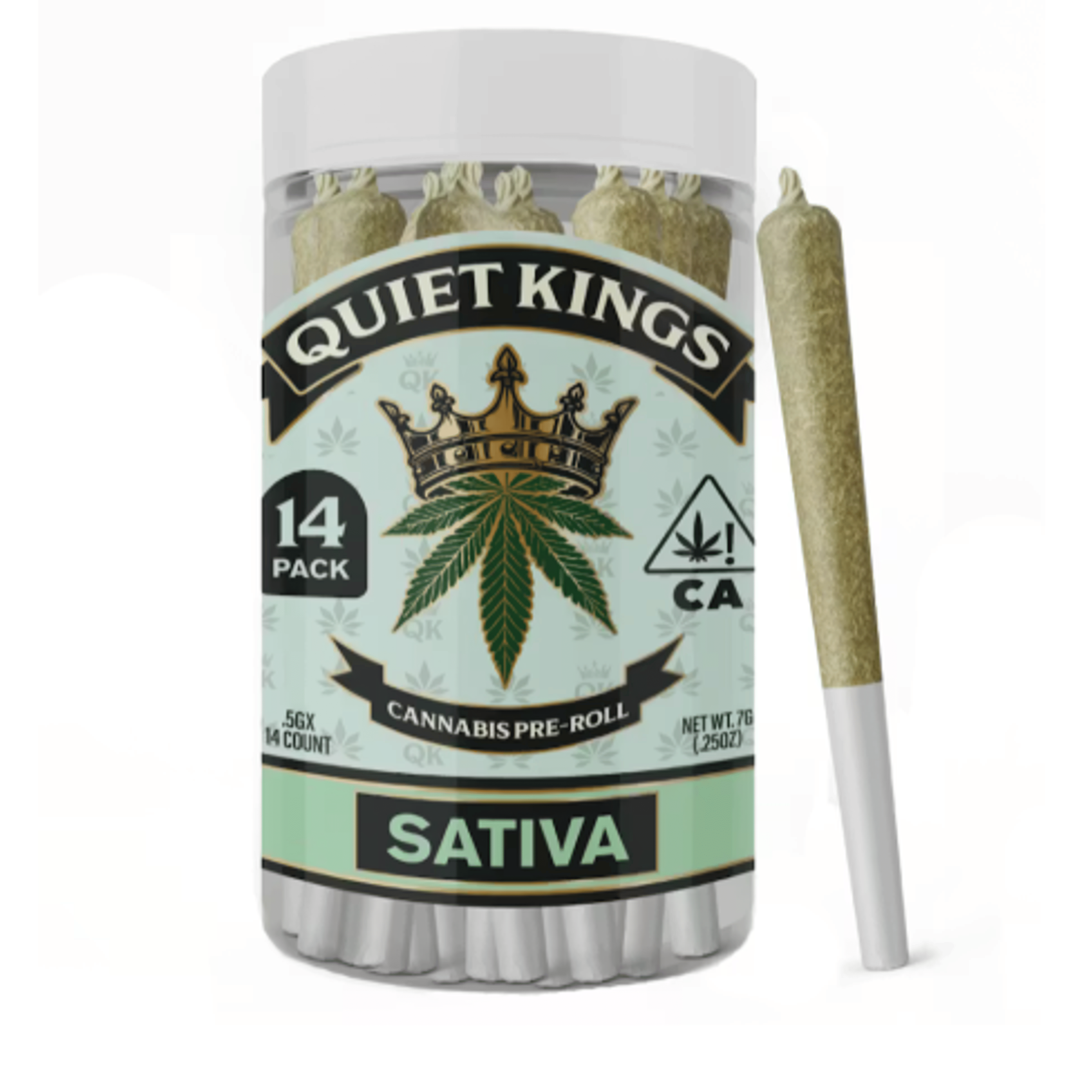 Quiet Kings: Clementine (S) 14pk Pre-Rolls (.5g ea.) - 7g - Quiet Kings - - $20 - Pre-Rolls