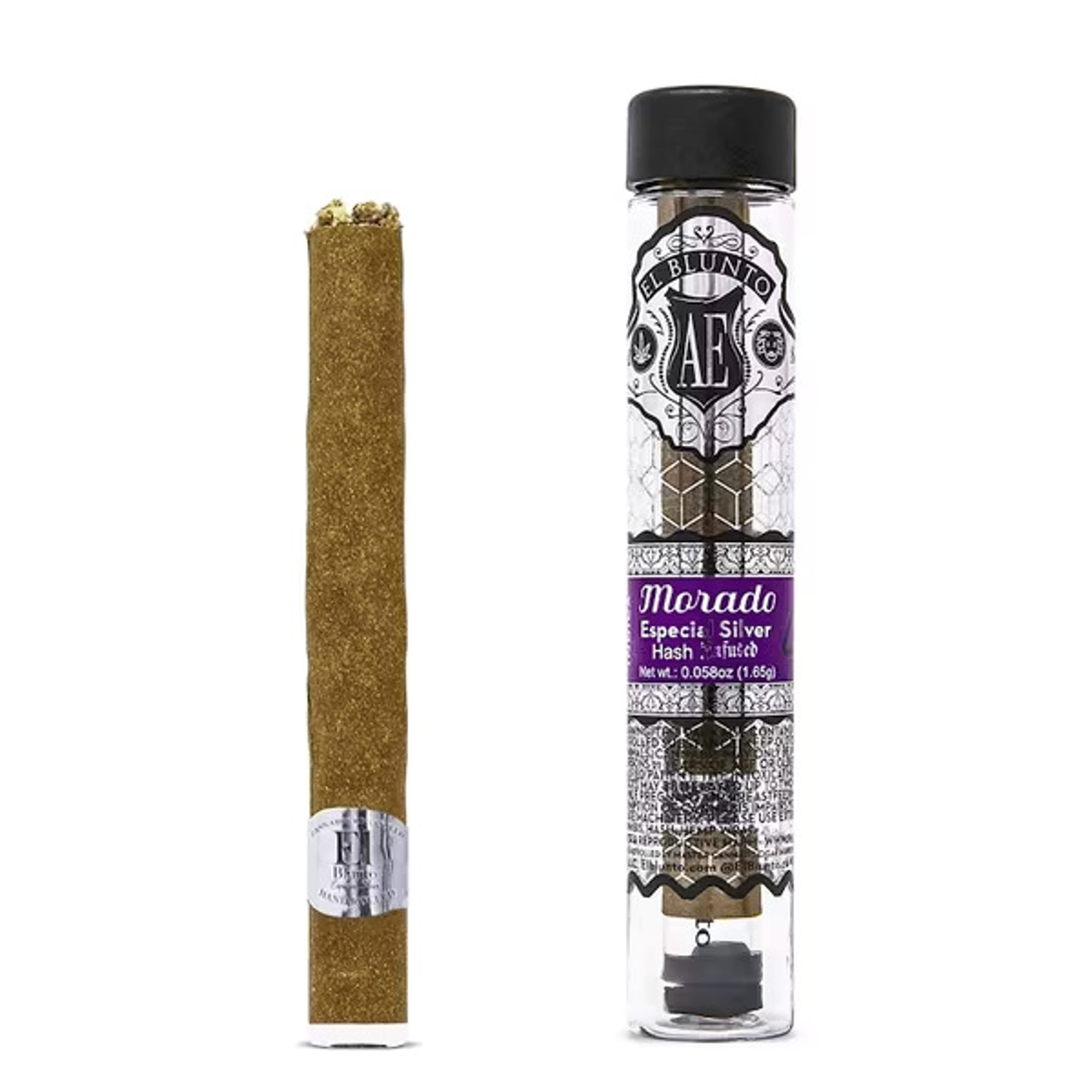 Morado Hash Infused Especial Silver Blunt - El Blunto - 1.65 Gram - $20 - Pre-Rolls