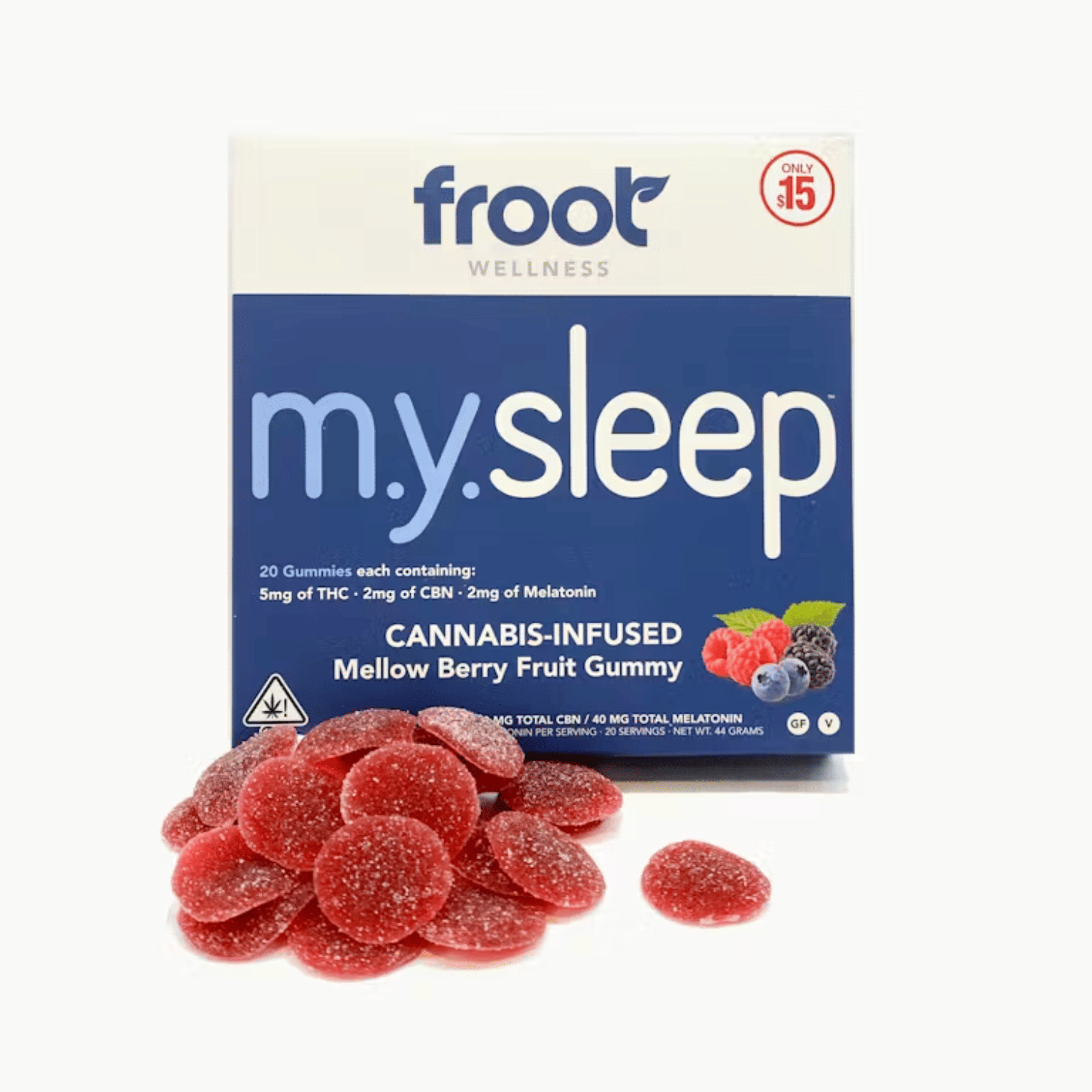 My Sleep CBN Gummies 100mg 20pk - Froot - - $15 - Edible