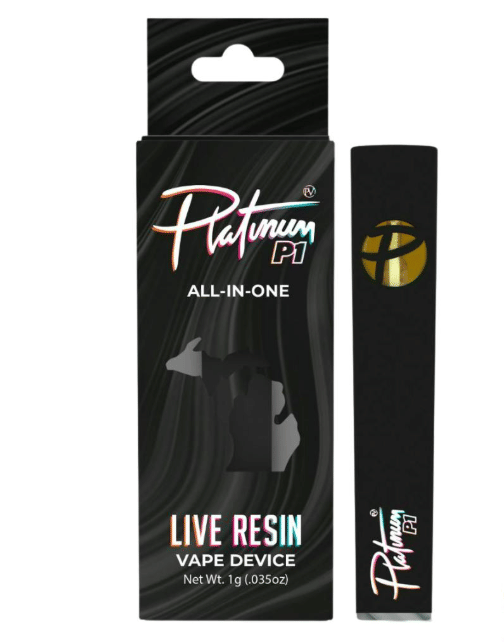 Platinum Vape: P1 All-in-One - Peach Parfait LIVE RESIN - Platinum Vape -  - $32 - All-In-One Pens