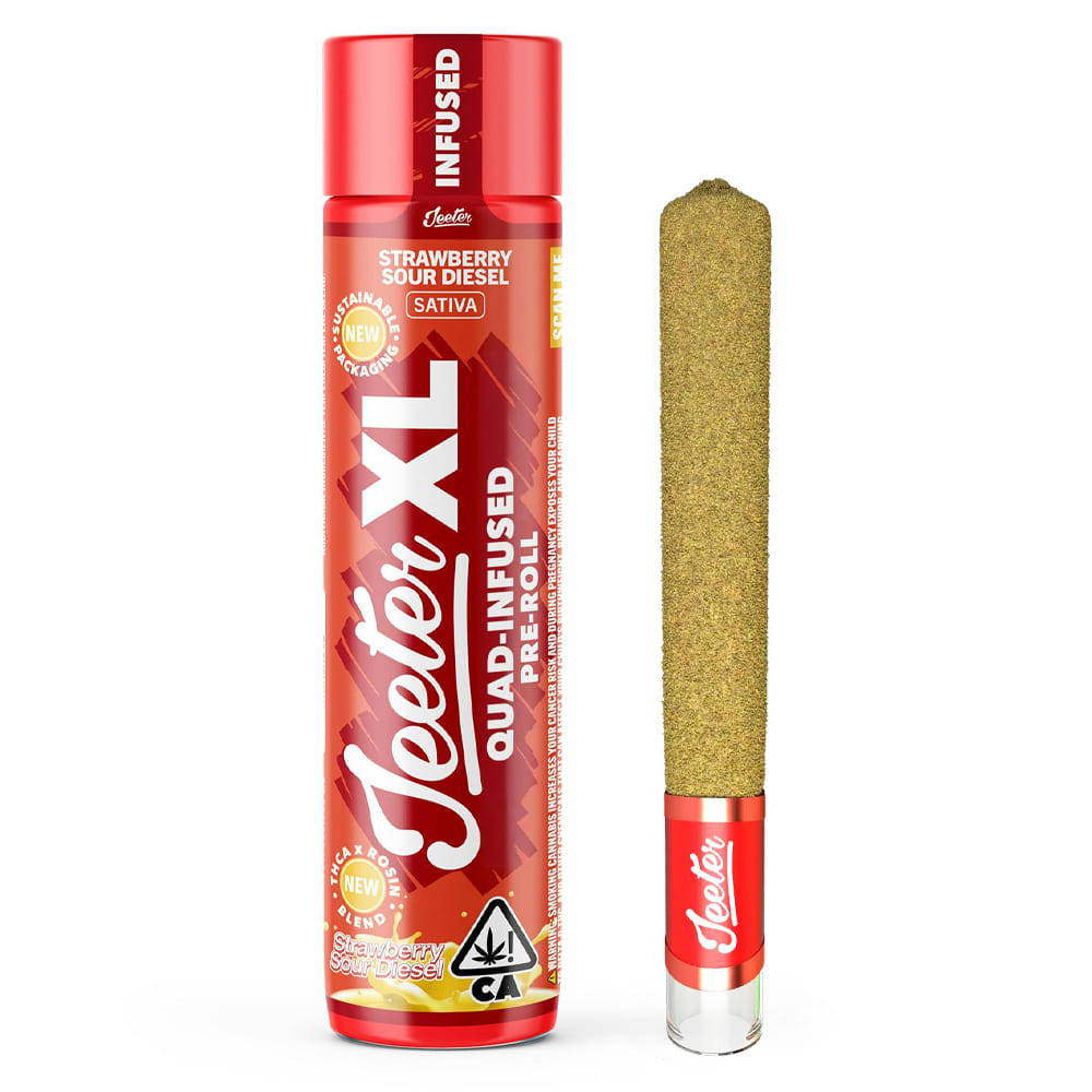 Strawberry Sour Diesel (S) XL Infused 2g *B2G1 EVERYDAY* - Jeeter - Strawberry Sour Diesel (S) - $29.84 - Pre-Rolls