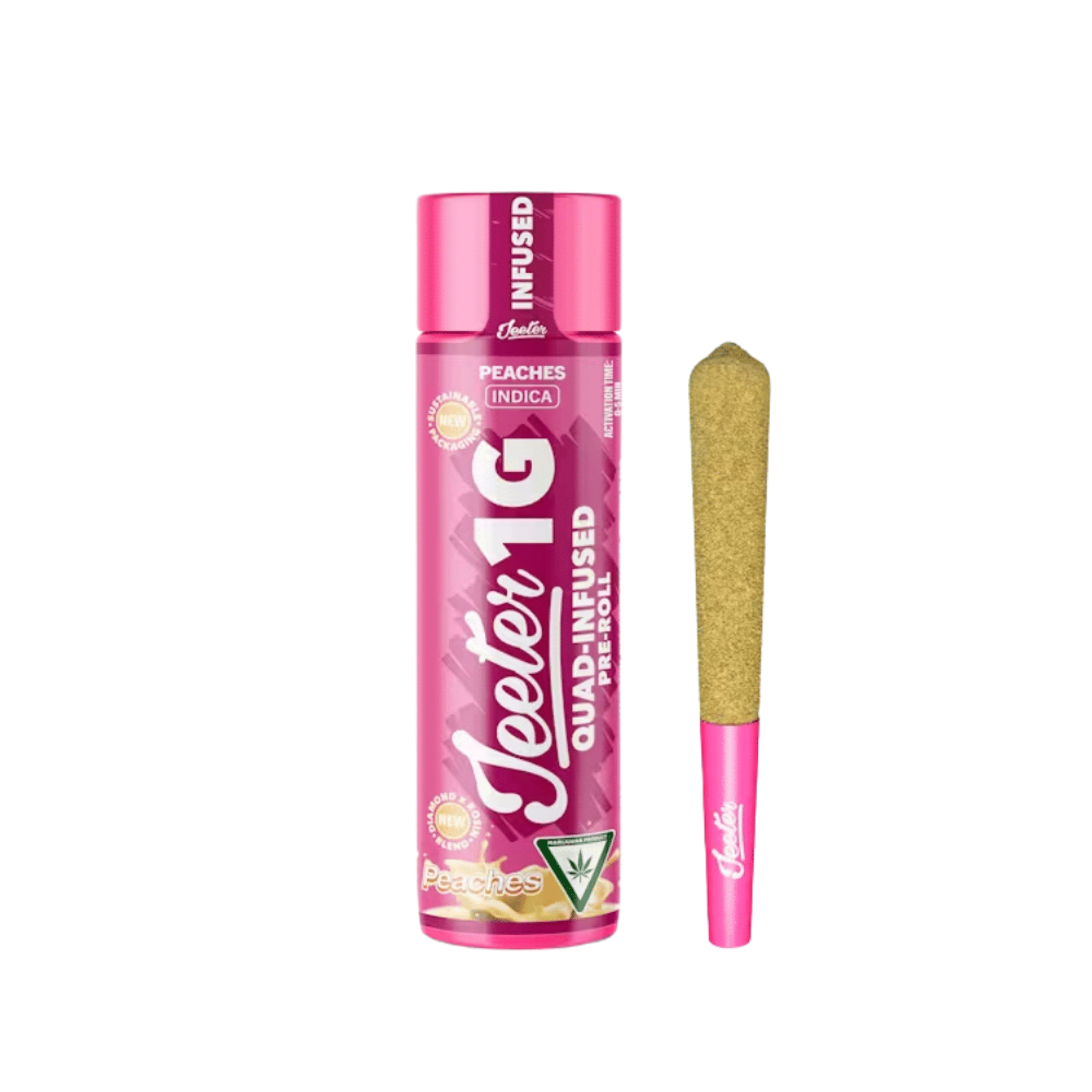 Peaches Infused 1g Preroll - Jeeter - - $18.74 - Preroll