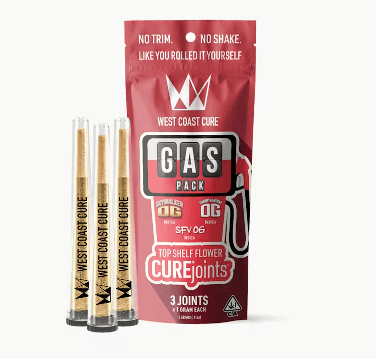 Gas Pack Preroll 3Pk - West Coast Cure -  - $30 - Preroll