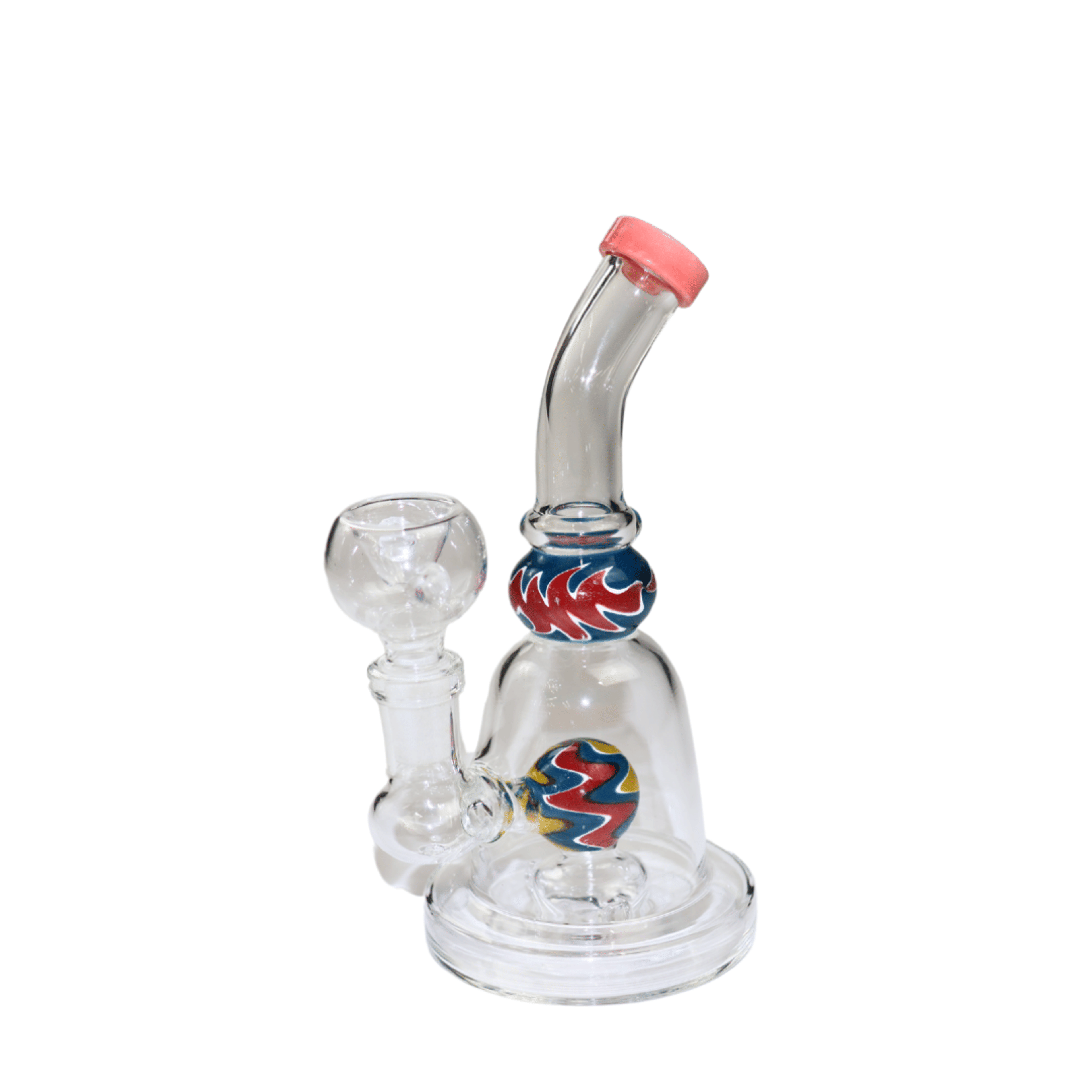 7" Wig Wag Ball Perc Bell Bong with Bowl - Assorted Color - LuvBuds - 7" Wig Wag - $30 - Pipes/Bongs/Dab Rigs