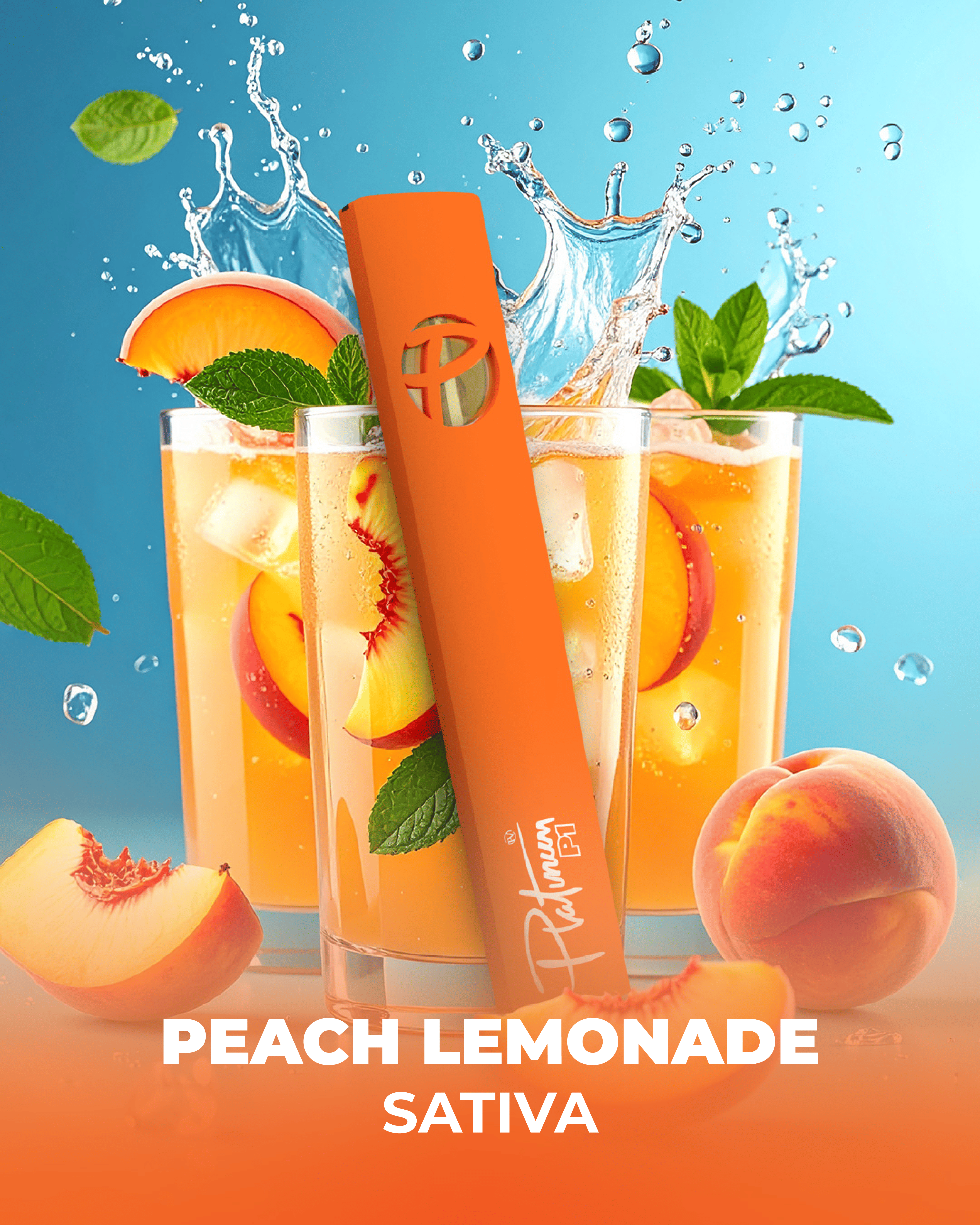 Peach Lemonade 1g Disposable - Platinum Vape -  - $14.40 - Vapes