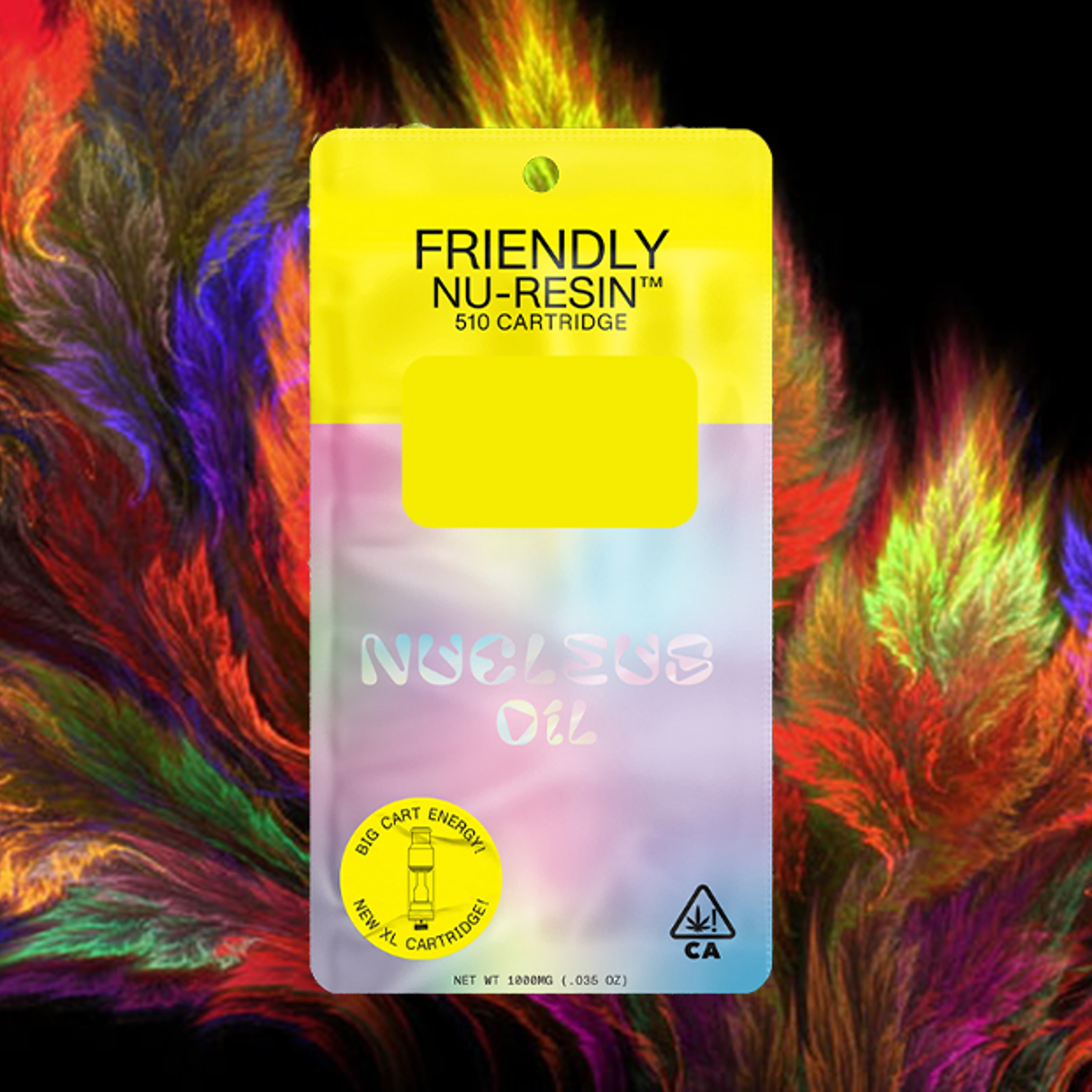 Friendly x L.A. Family Farms - Zamosa - Nucleus Nu-Resin Cart - 1g - Friendly - - $39.99 - 510 Cured/Live/Rosin Cartridges