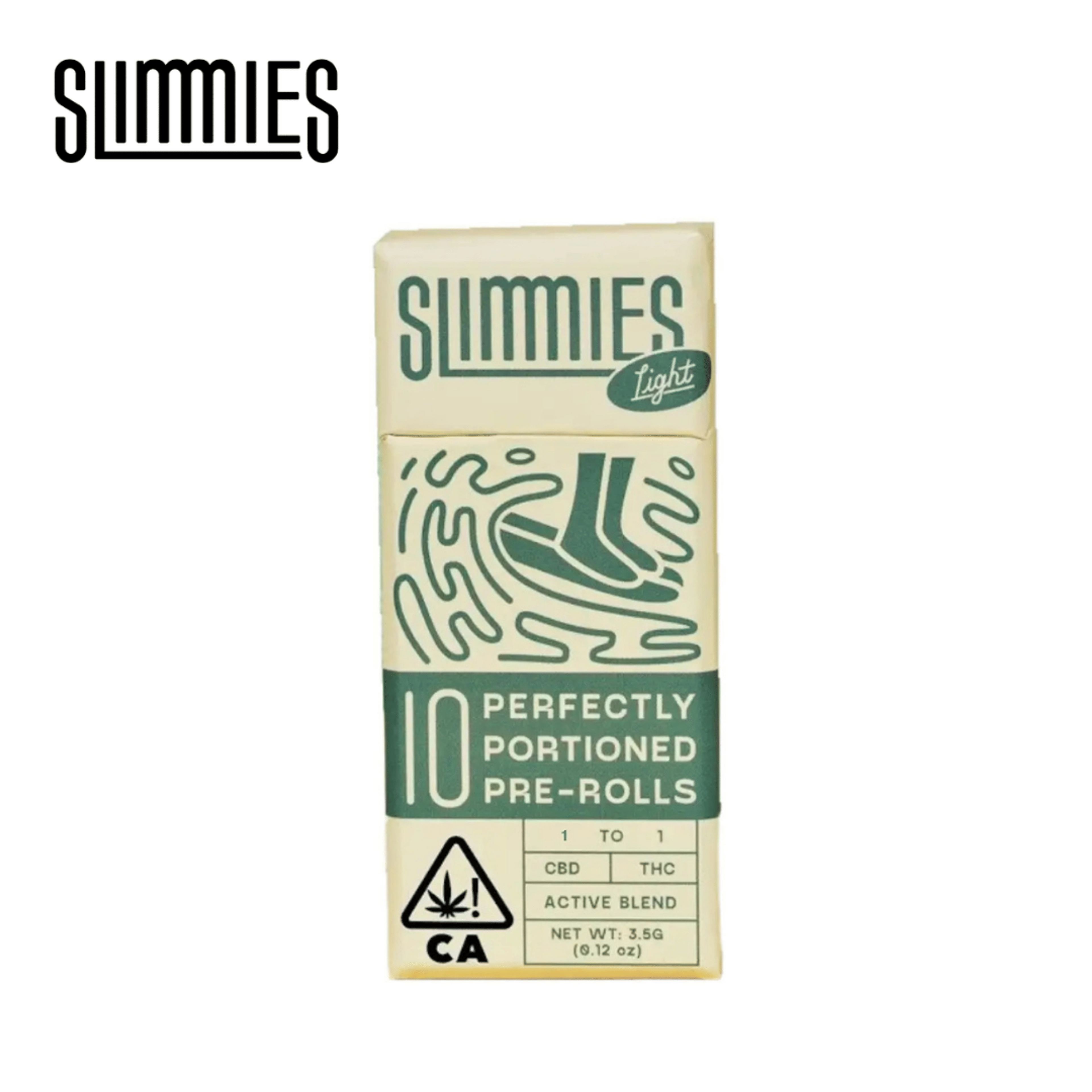 Slimmies - Apple Fritters - 10-pk 1:1 CBD:THC Pre-Rolls - 3.5g - Slimmies - 1:1 CBD:THC - $29.99 - Pre-Roll Packs