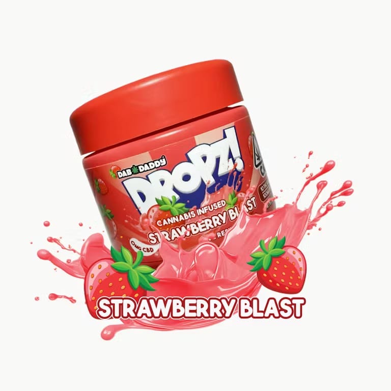 Strawberry Blast | Dropz [100mg] - Dab Daddy -  - $9 - Edibles