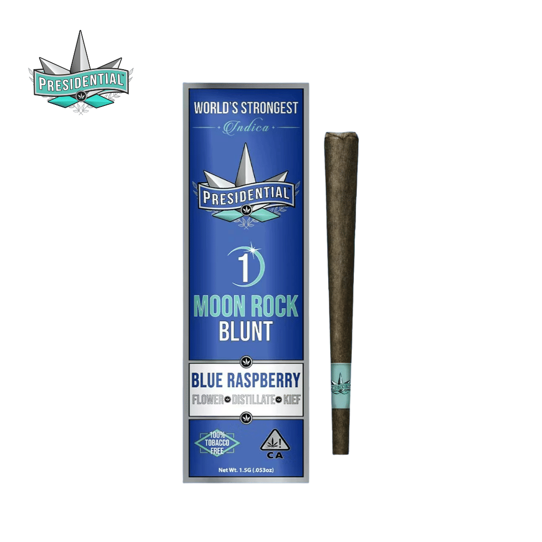 Presidential - Blue Raspberry - Moon Rock Blunt - 1.5g - Presidential - Blue Raspberry - $19.99 - Blunts / Hash Holes