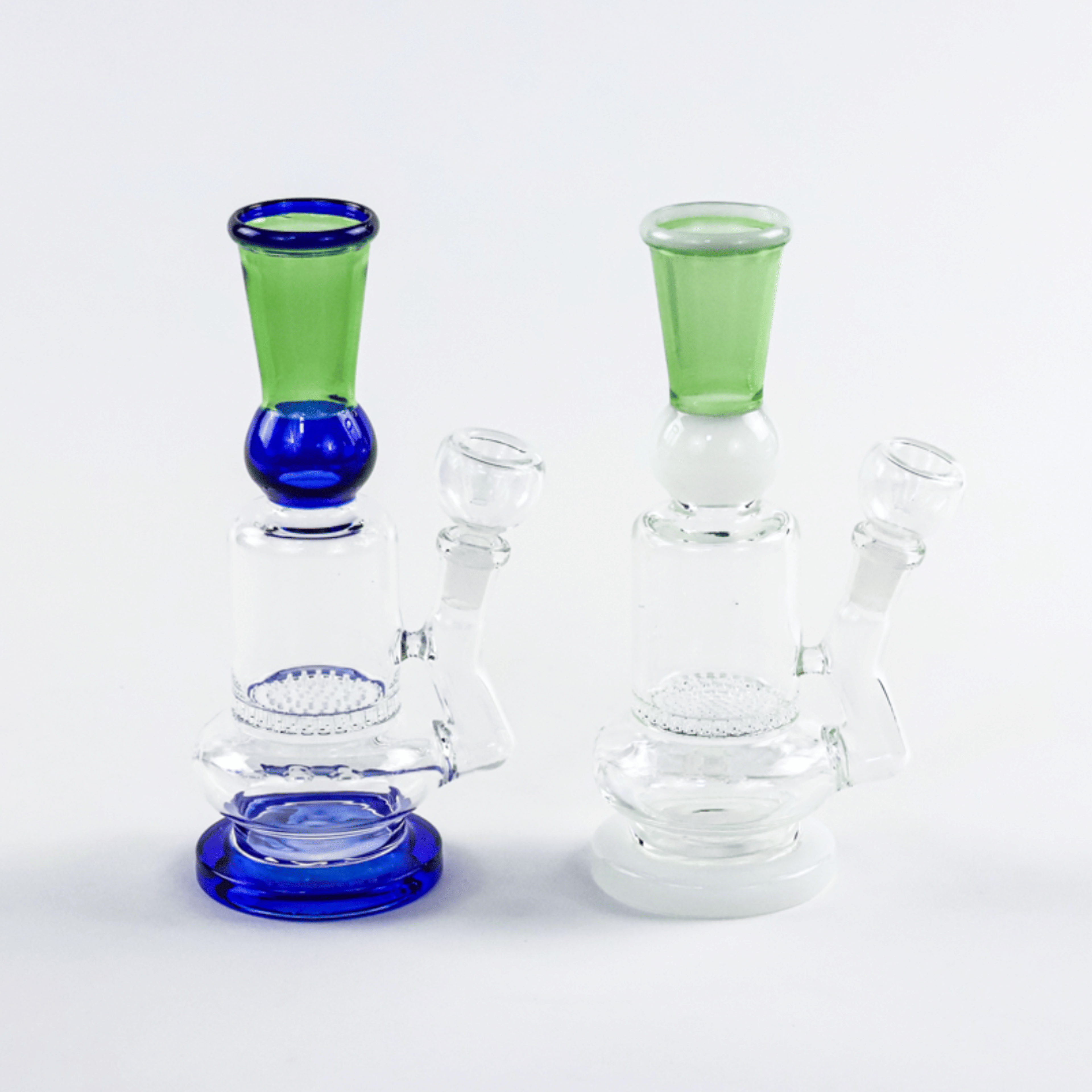 9" Honeycomb Ball Flare Mouth Bong with Flower Bowl - Assorted Colors - LuvBuds - 9" Honeycomb - $28 - Pipes/Bongs/Dab Rigs