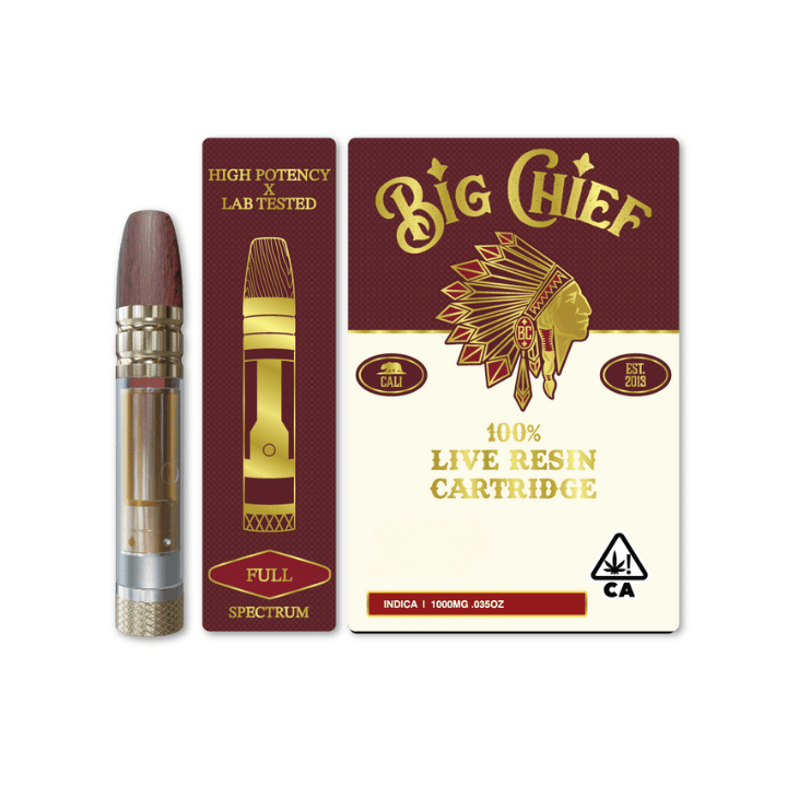 Big Chief Live Resin 1G-Strawberry Chelada - Big Chief -  - $21 - Vape Carts