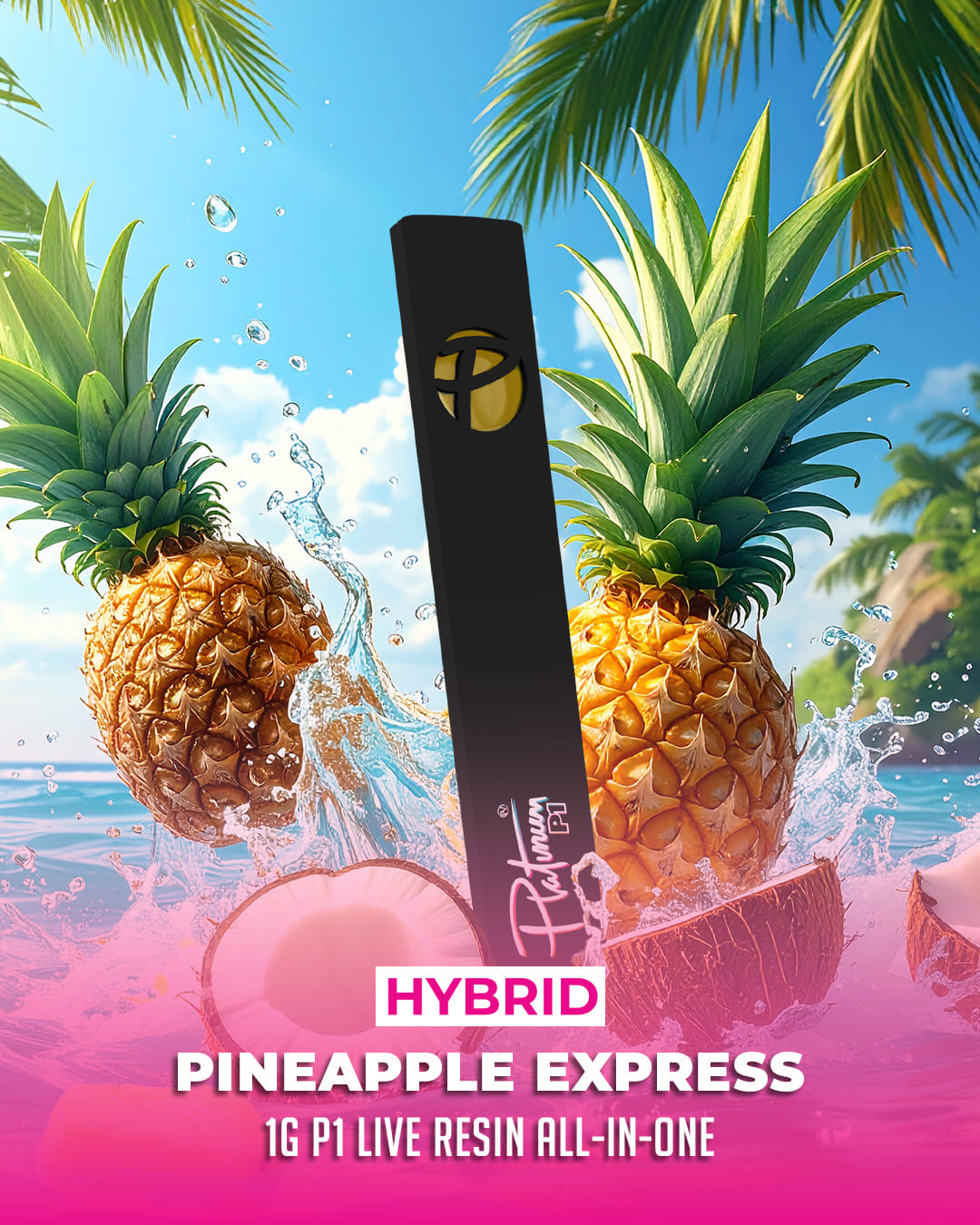 Pineapple Express Live 1g Disposable - Platinum Vape -  - $15.85 - Vapes
