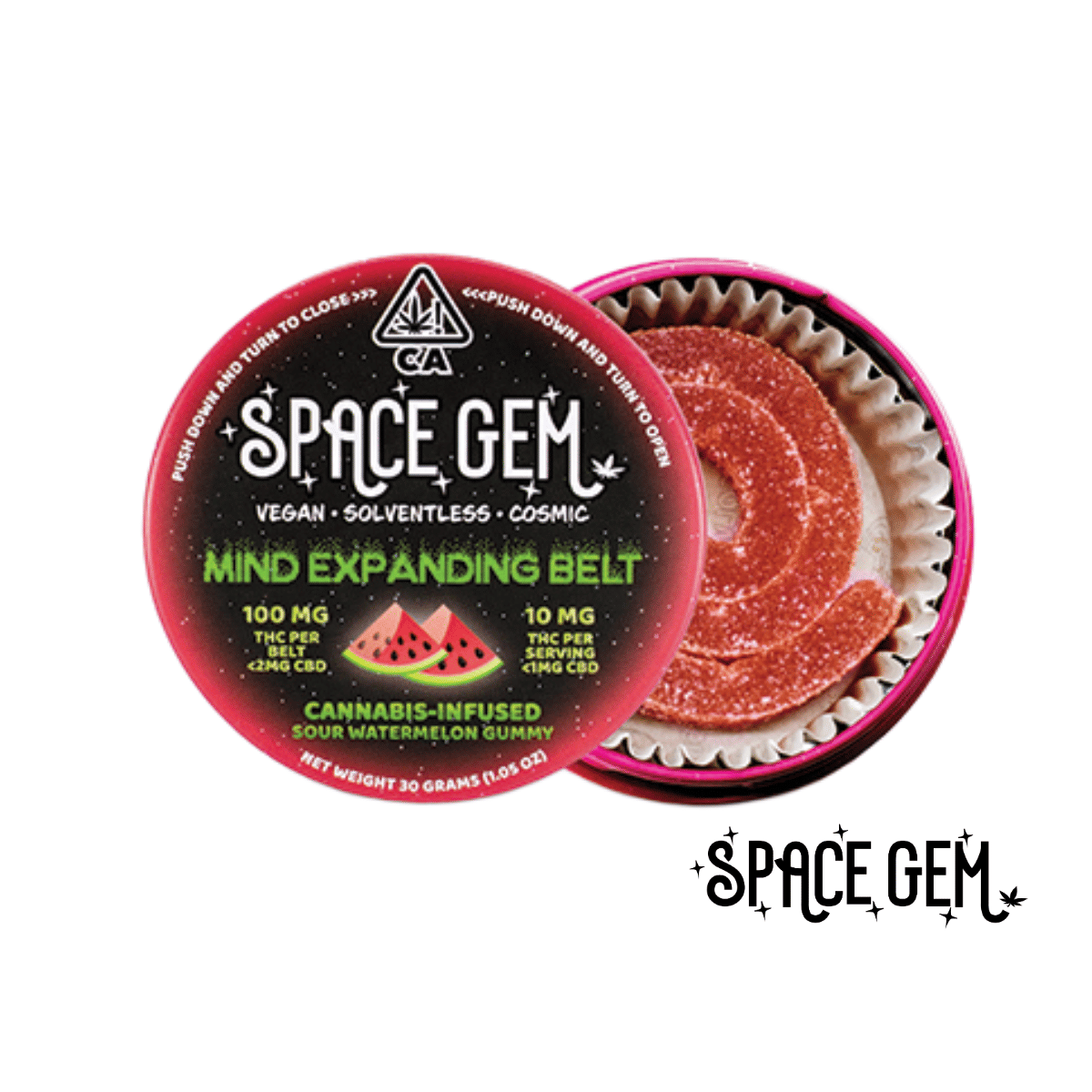 Space Gem: Sour Watermelon Mind Expanding Belt