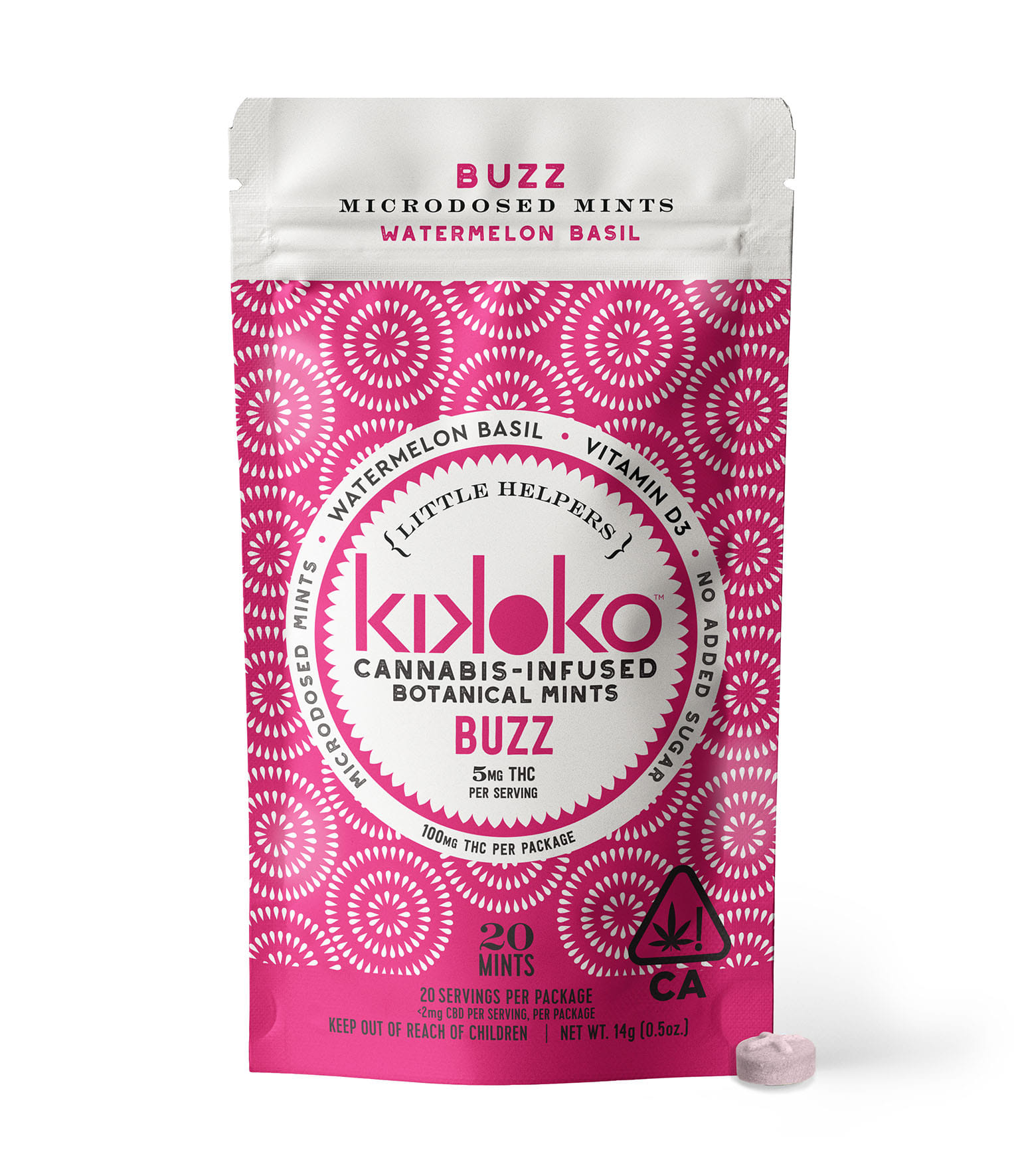 Little Helpers: Buzz Mints - Kikoko - 20 Piece - $22 - Edibles