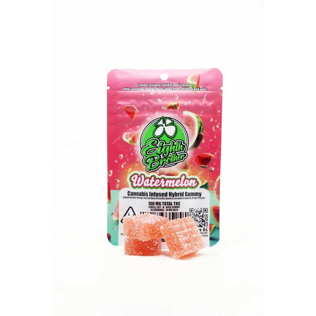 Watermelon - 100mg Single - Eighth Brother - Single - Hybrid - $4 - Gummies