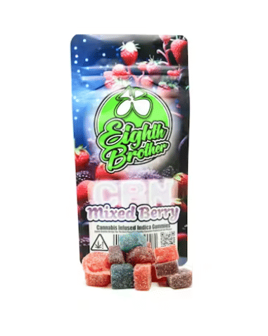 Mixed Berry CBN Gummies - 100mg - Eighth Brother - Indica - Gummies - $6 - Gummies