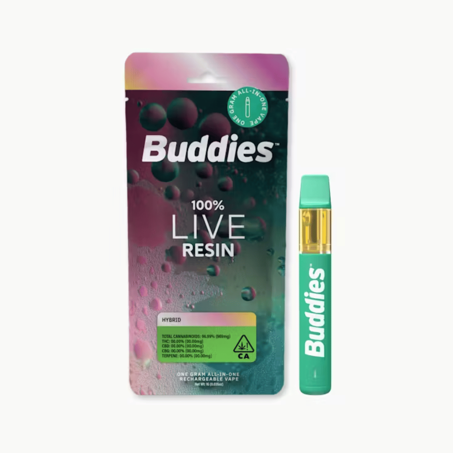 Oh Mami Live Resin AIO 1g - Buddies -  - $40 - Vapes