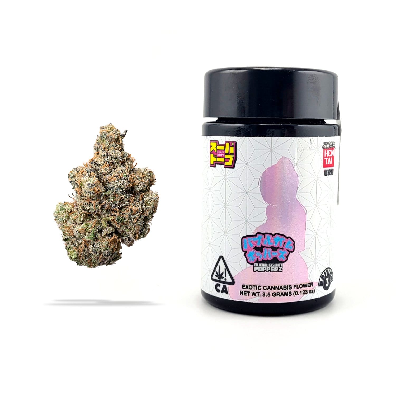 Bubblegum Popperz 26.92% - 3.5G *SPECIAL PRICING* - Super Dope - Bubblegum Popperz (I) - $49 - Exotic Eighths - Buy 8 Mix & Match get 13.5% Off PLUS $.01 Punch T1 Rosin