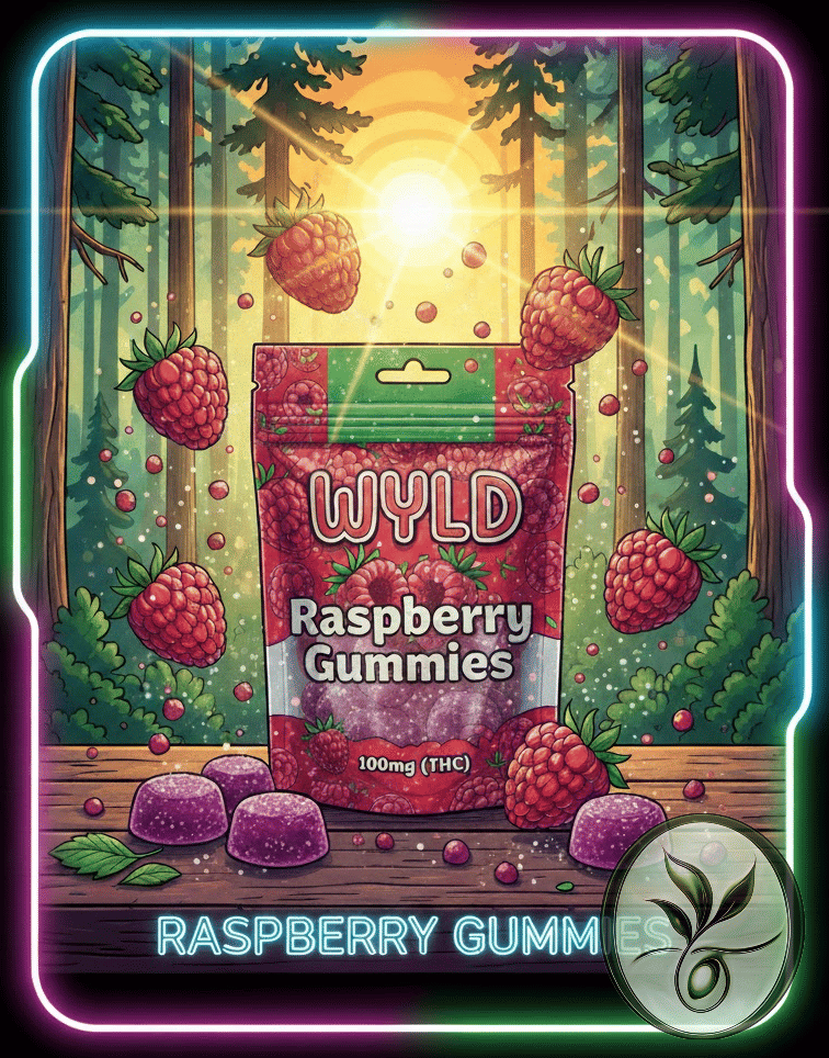 Raspberry Gummies 100mg (10pk)