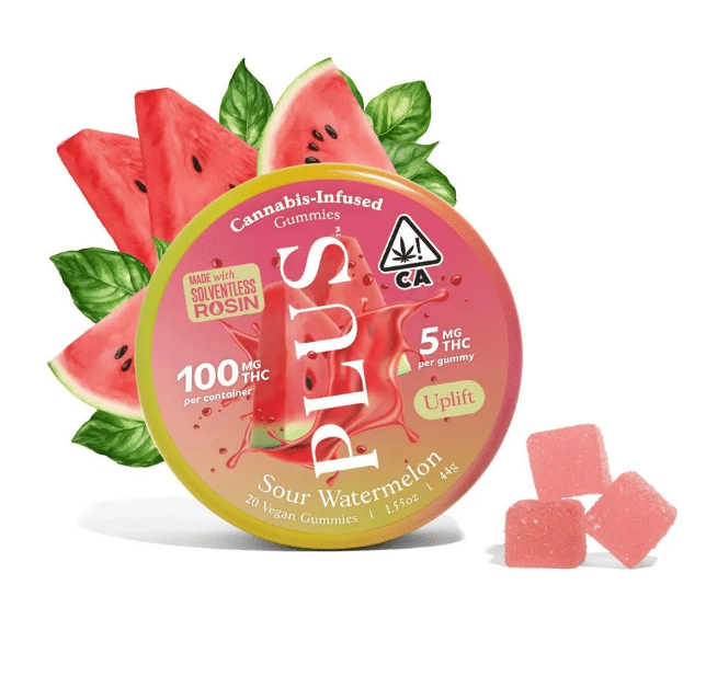 Sour Watermelon Sativa 5mg 20pk Gummy - Plus -  - $21.65 - Edibles