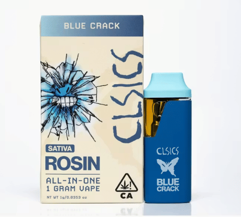 Blue Crack Live Rosin Disposable 1g - CLSICS - Disposable - $40 - Vapes