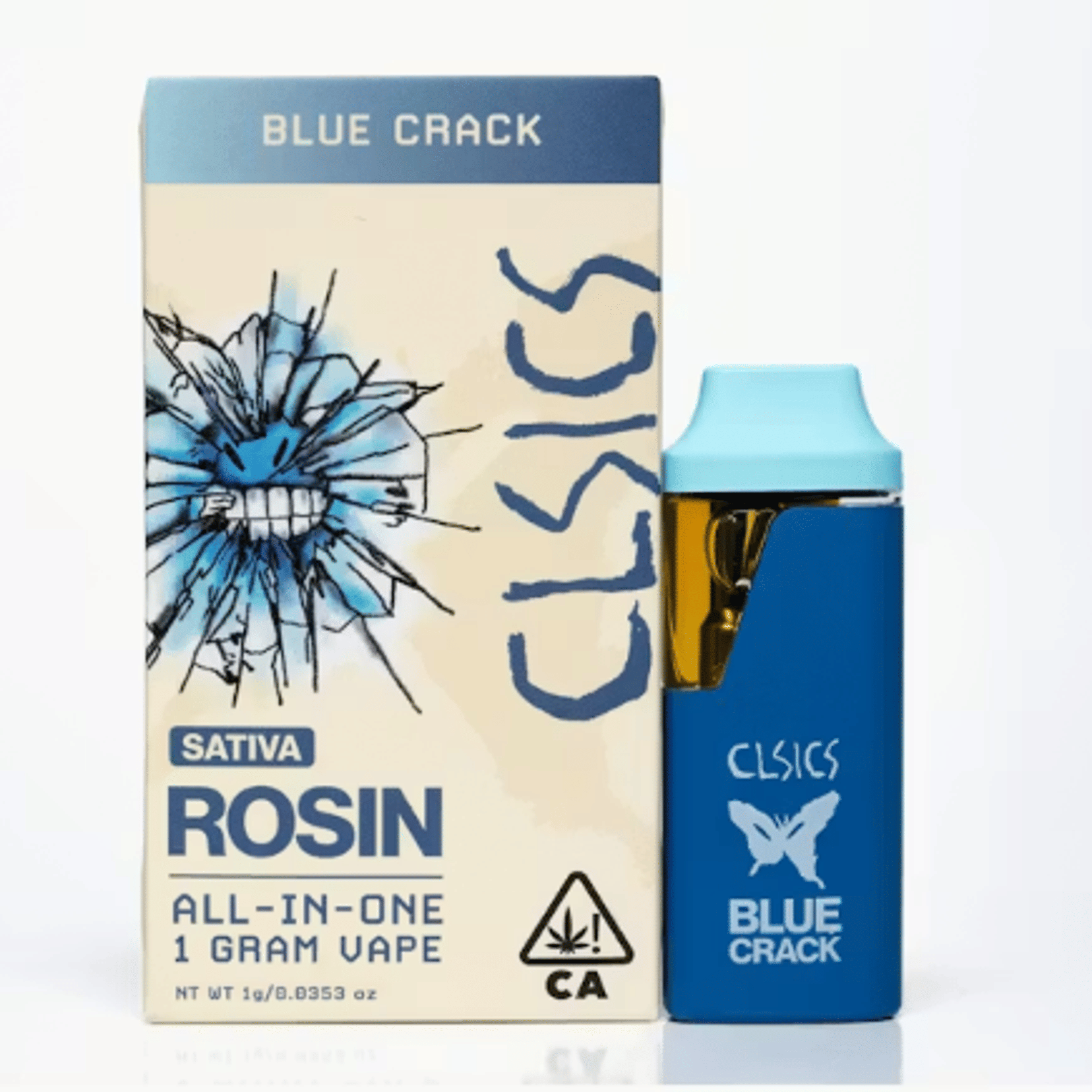 Blue Crack Live Rosin Disposable 1g - CLSICS - Disposable - $40 - Vapes