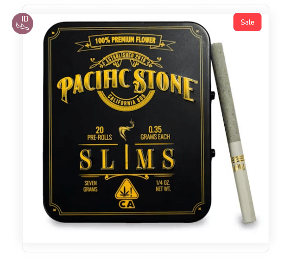 $55.53 - Slims Indica Blend 7g 20pk - Pacific Stone -  - $40 - Pre-Rolls