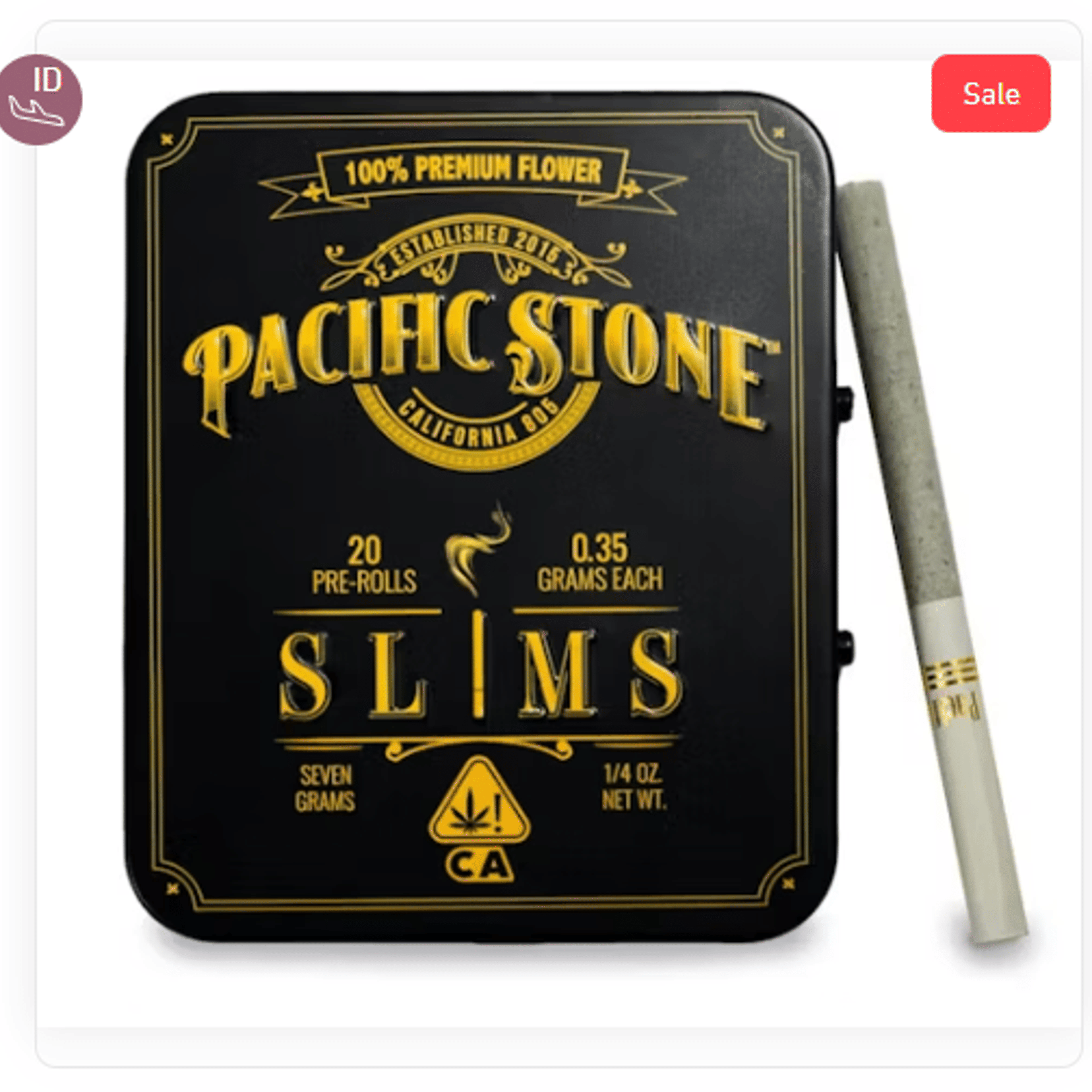 $55.53 - Slims Indica Blend 7g 20pk - Pacific Stone - - $40 - Pre-Rolls