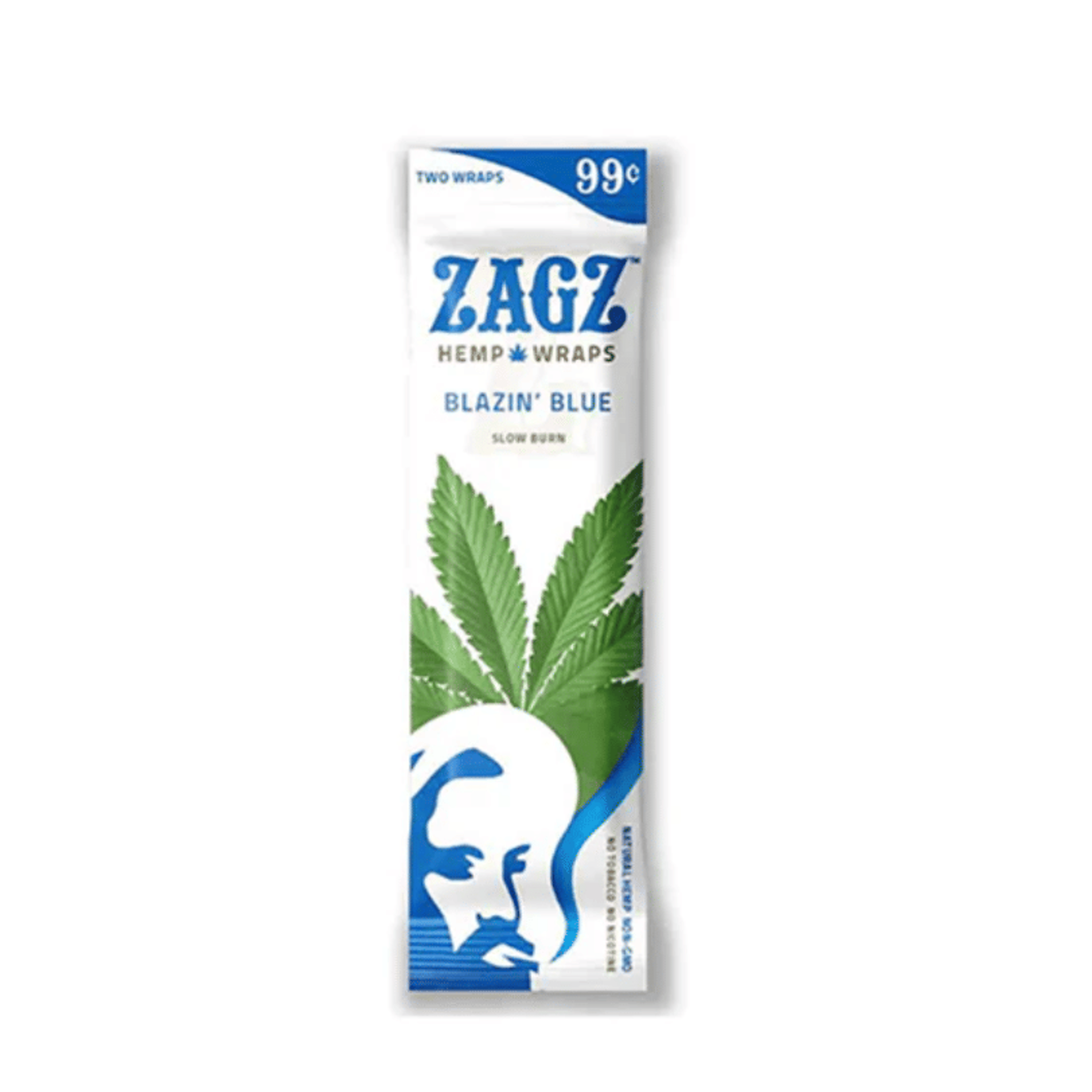 Zag Blazin Blue Hemp Wraps - 2-Pack Slow Burn - Zags - Hemp Wrap - $0.99 - Papers/Accessories